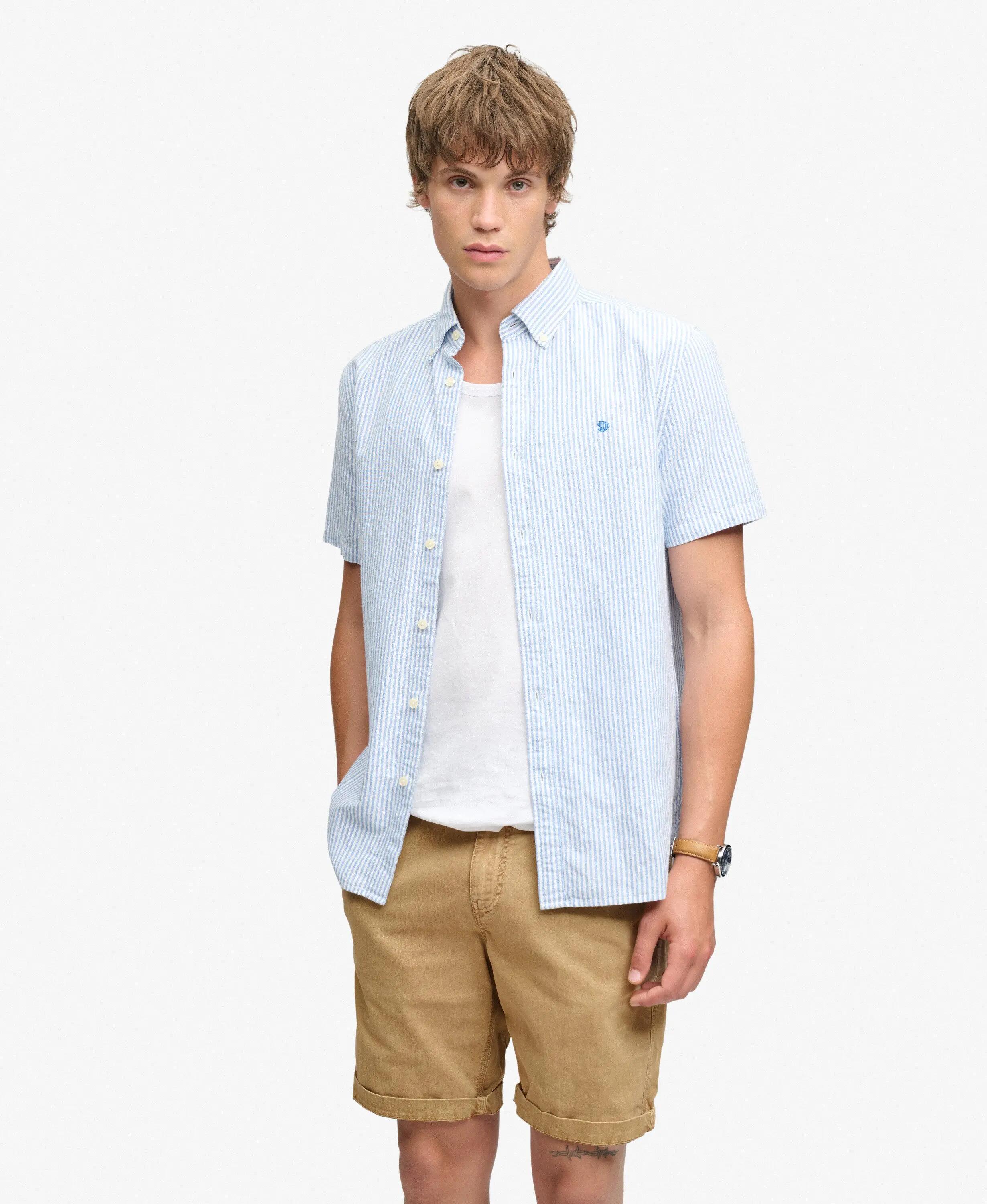 superdry Utility Chino Shorts corte recto algodón elástico – Classic Tan Brown 2/6