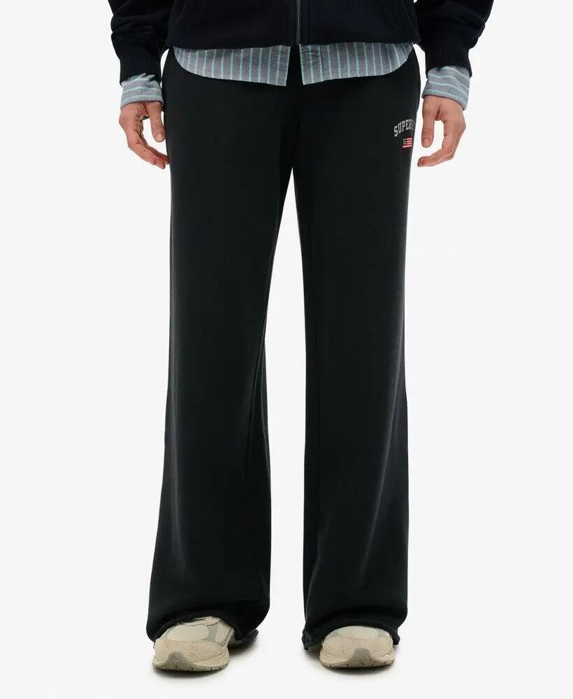 superdry Calças jogger Athletic Essentials perna recta em algodão – ECLIPSE NAVY 4/7