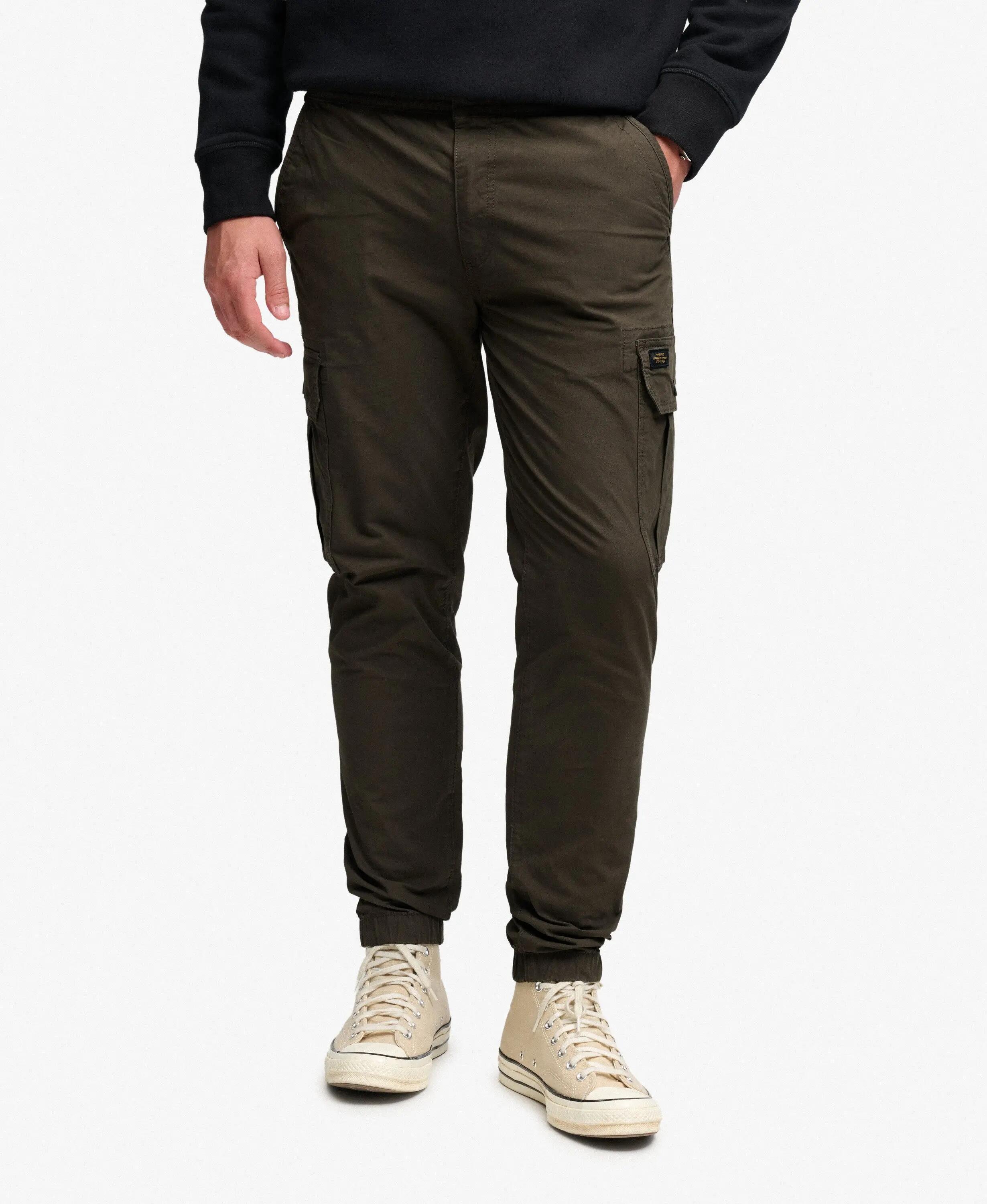 Pantalon Para Cargo Slim en coton stretch – Dark Grey Green 3/7