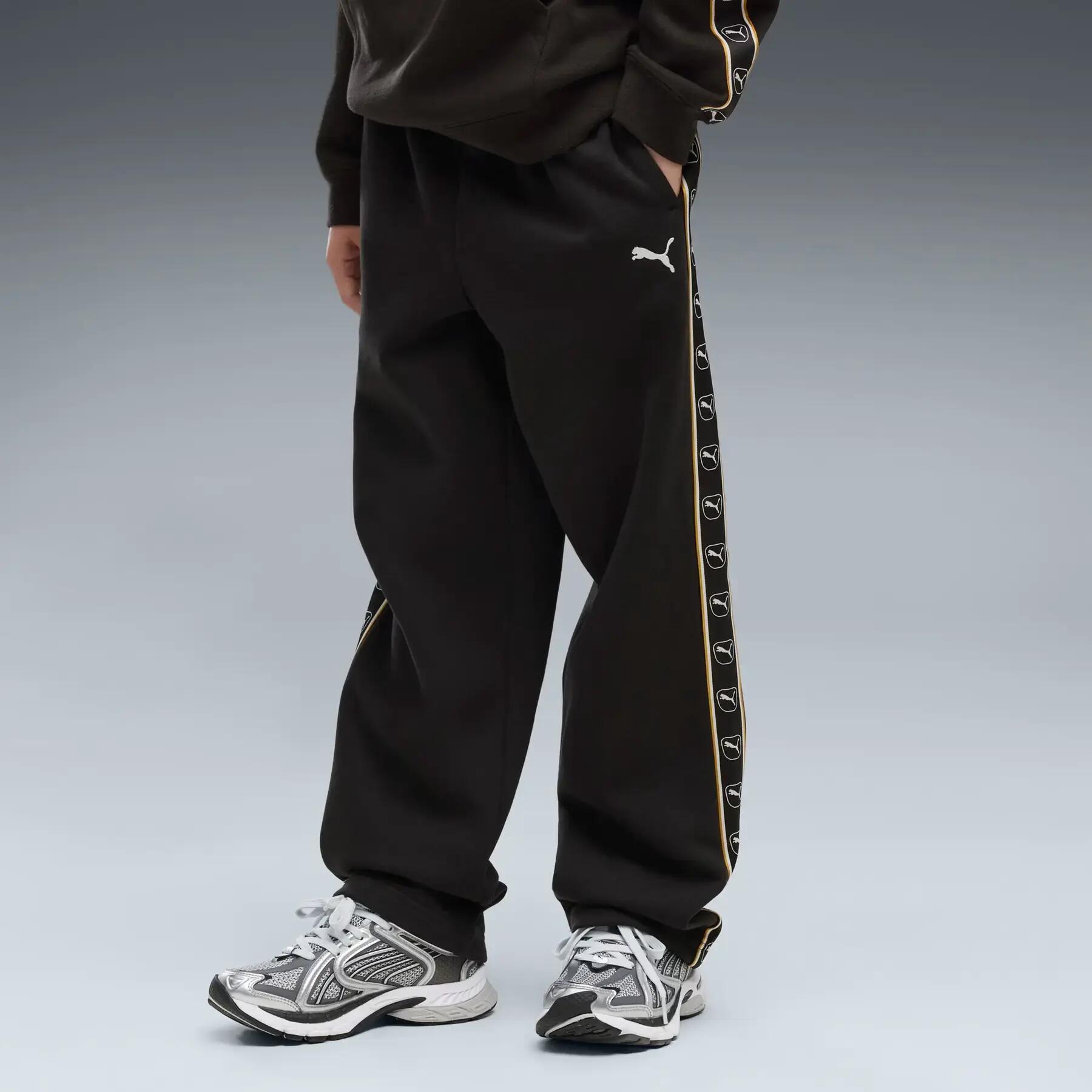Pantalón de chándal con cordón elástico niño Puma Cat logo 5/5