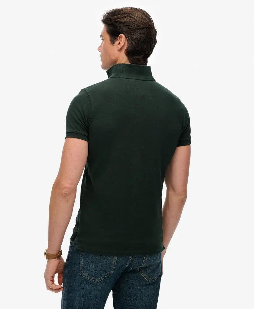 superdry Polo Vintage Athletic bordado em algodão – Eagle Green 5/7