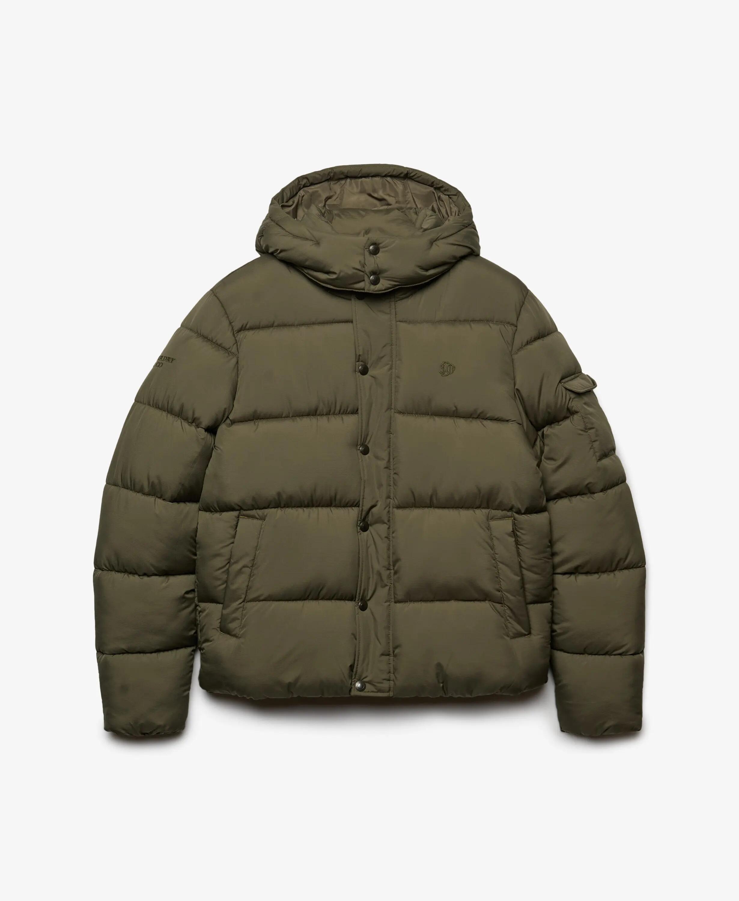 superdry Casaco Premium Ripstop Puffer resistente à água – WASHED KHAKI 7/7