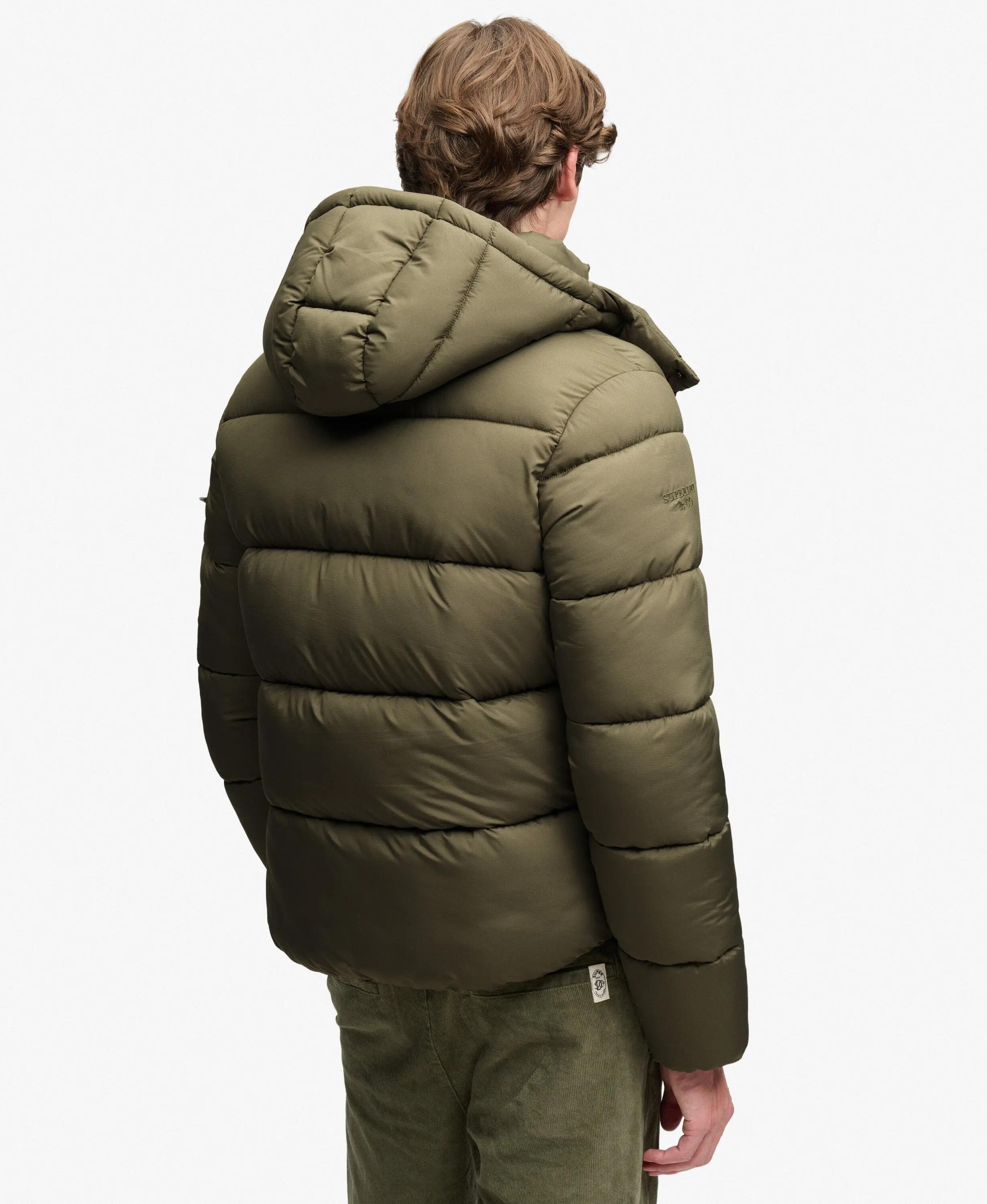 superdry Casaco Premium Ripstop Puffer resistente à água – WASHED KHAKI 6/7