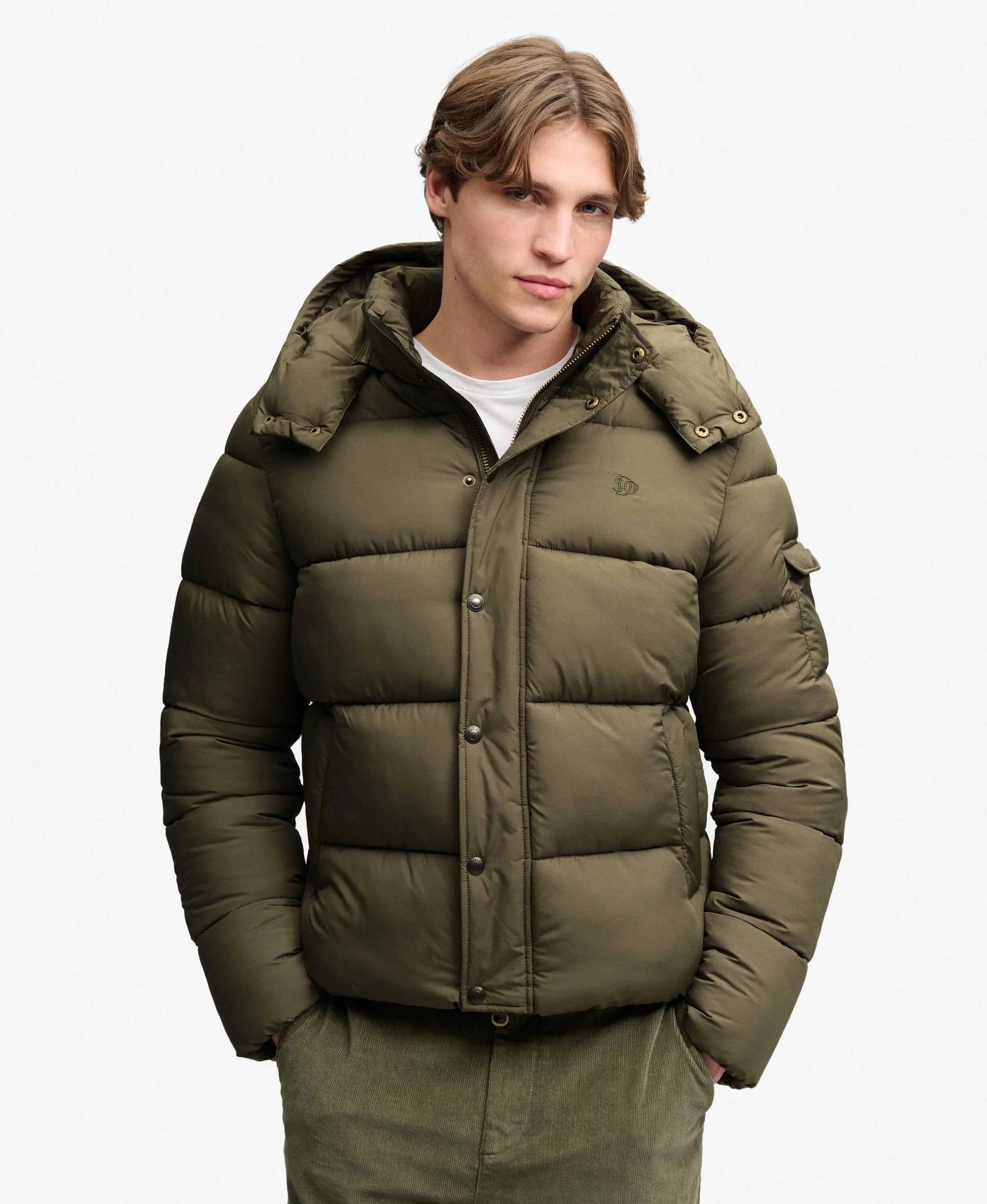 superdry Casaco Premium Ripstop Puffer resistente à água – WASHED KHAKI 5/7