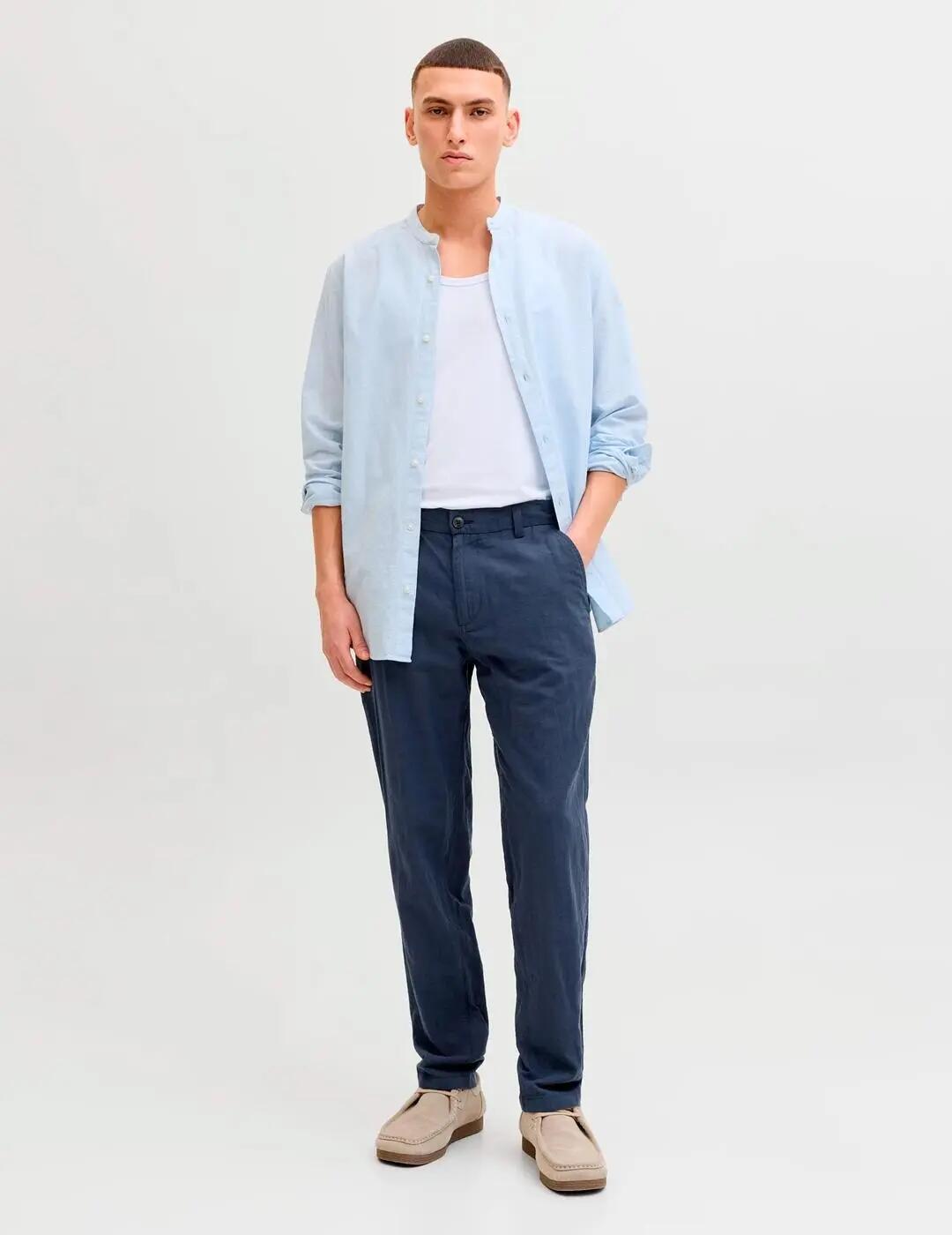 Pantaloni da uomo Jack&Jones blu scuro. 4/7