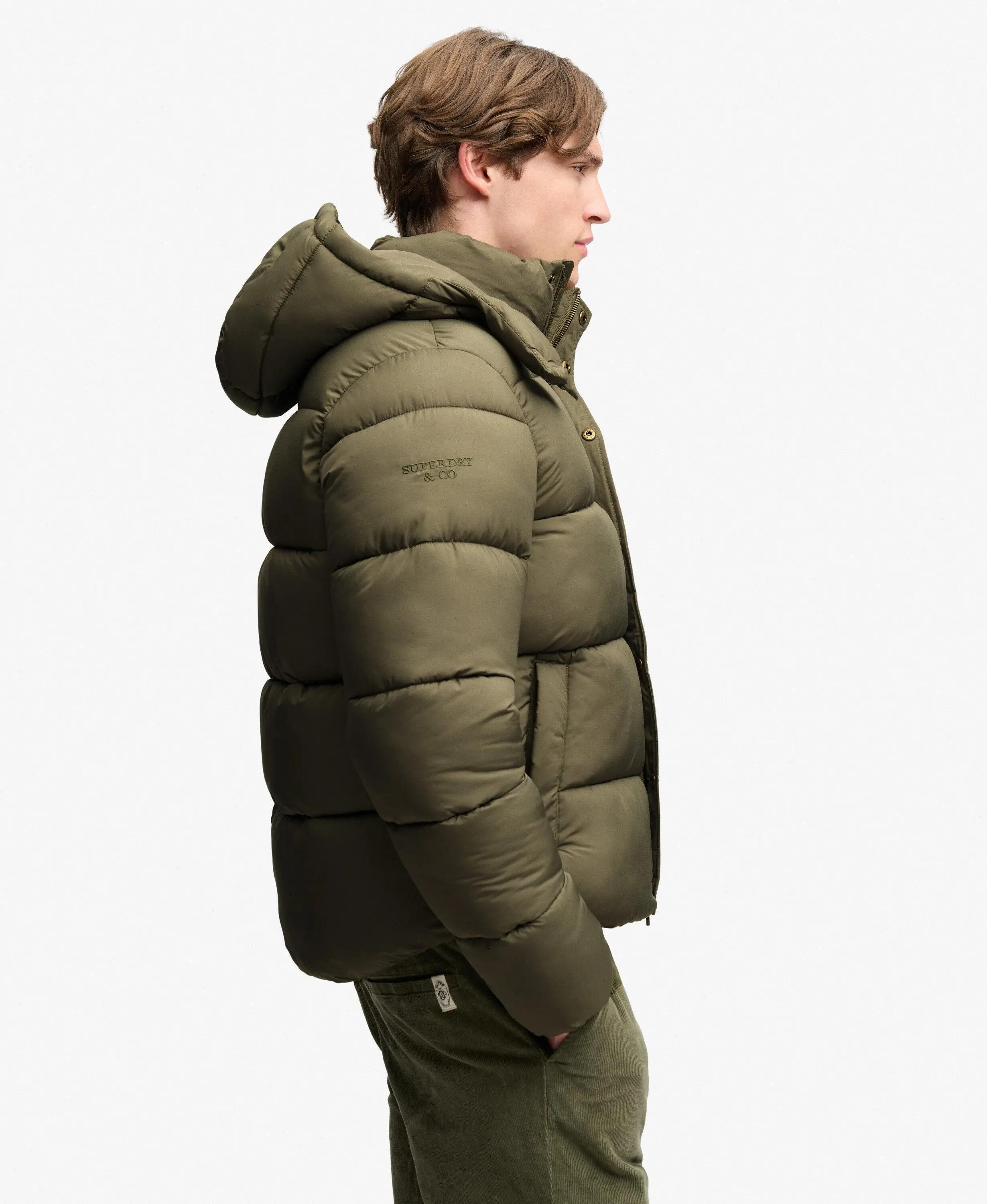 superdry Casaco Premium Ripstop Puffer resistente à água – WASHED KHAKI 2/7