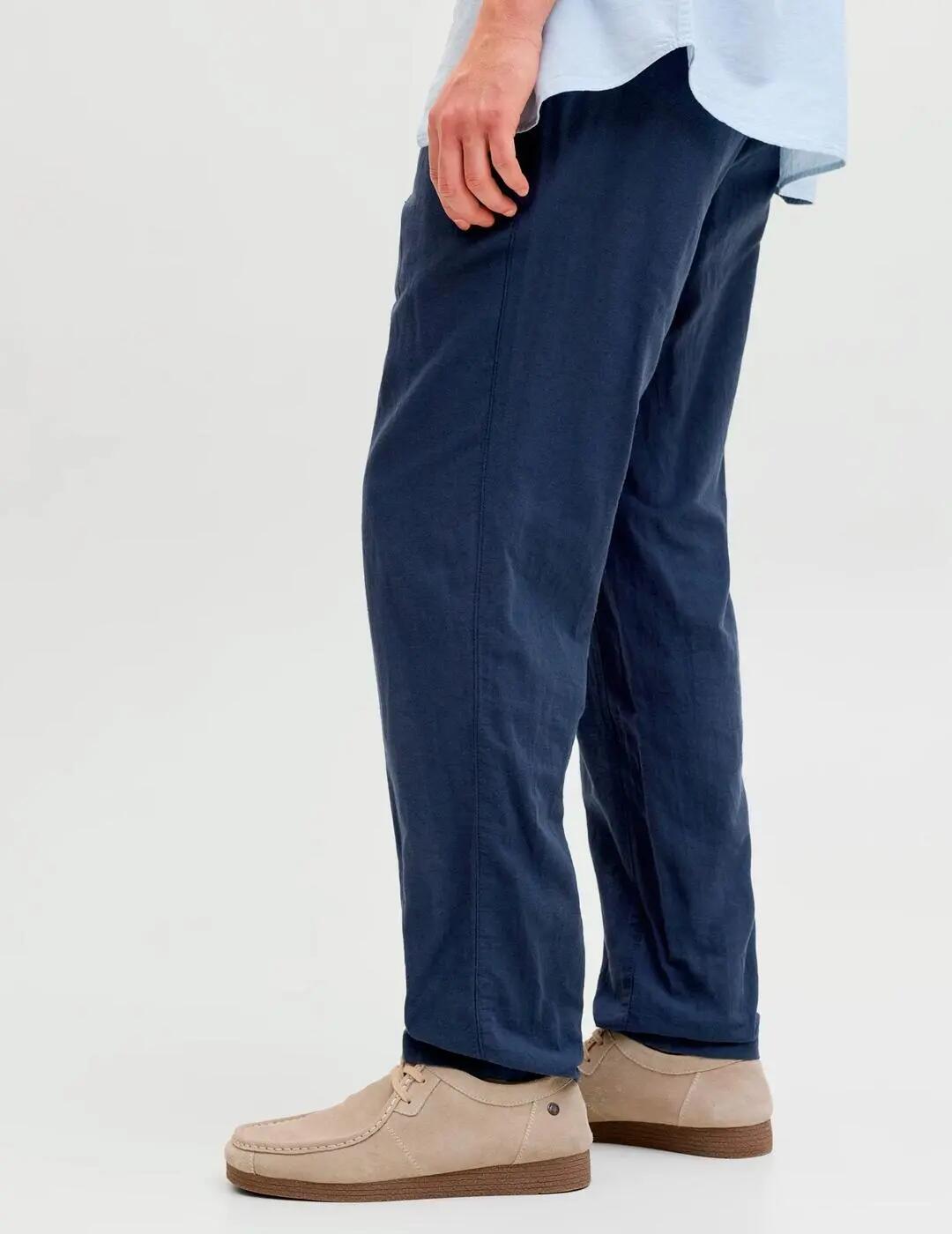 Pantaloni da uomo Jack&Jones blu scuro. 2/7