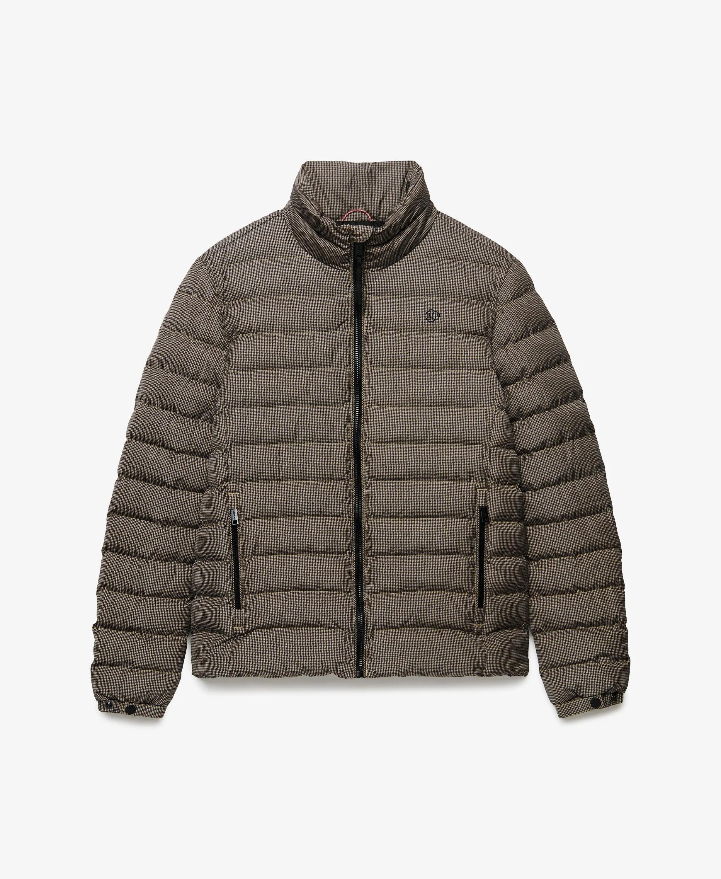 superdry Giacca imbottita Fuji Estate slim fit – Brown Heritage Check 7/7