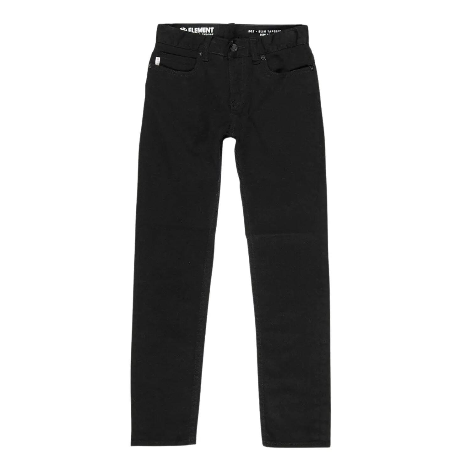 Pantaloni băieți Element Color Boy jeans tapered negri