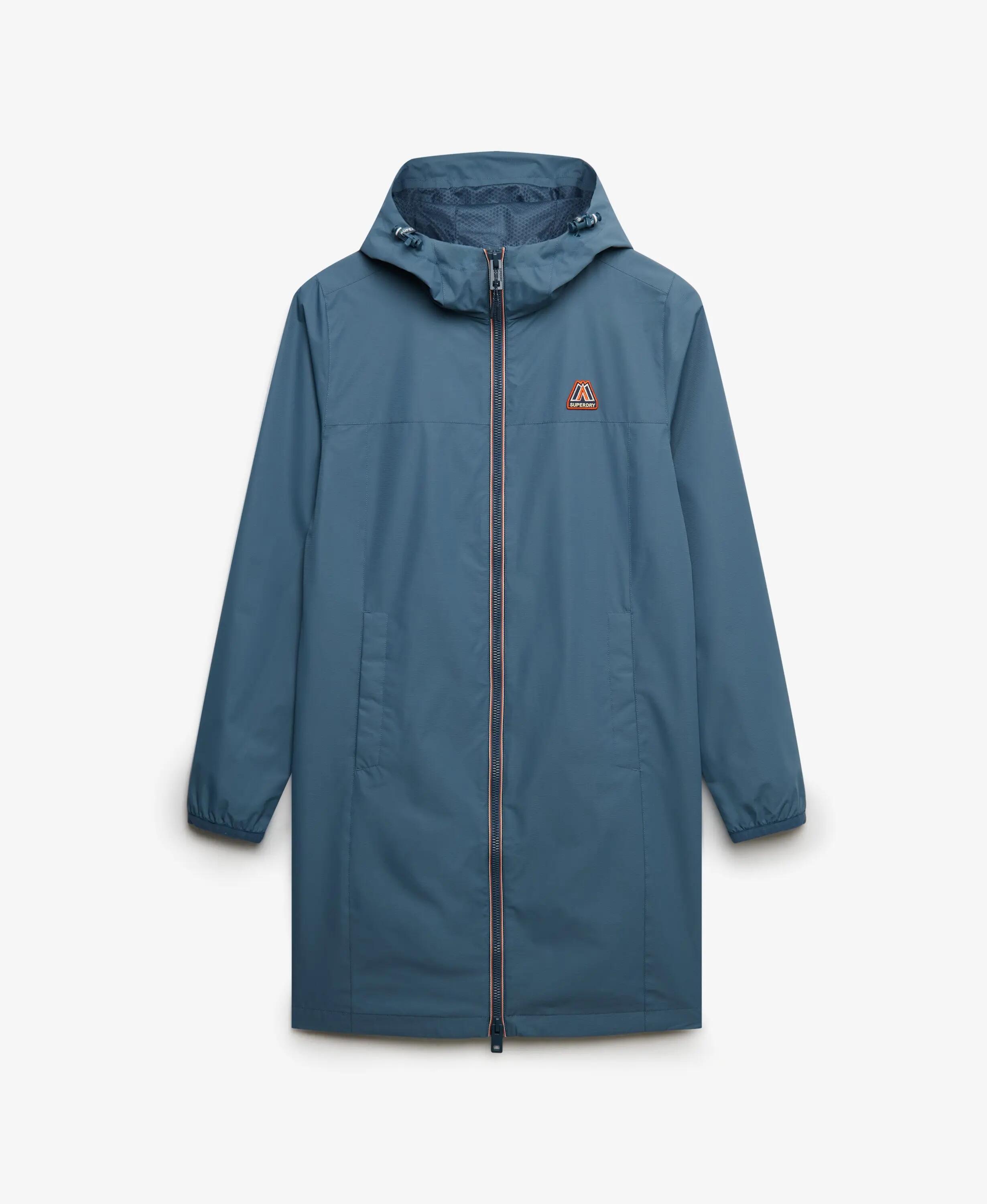 superdry Casaco Windbreaker Longline Corte Solto – Dry Slate Blue 7/7