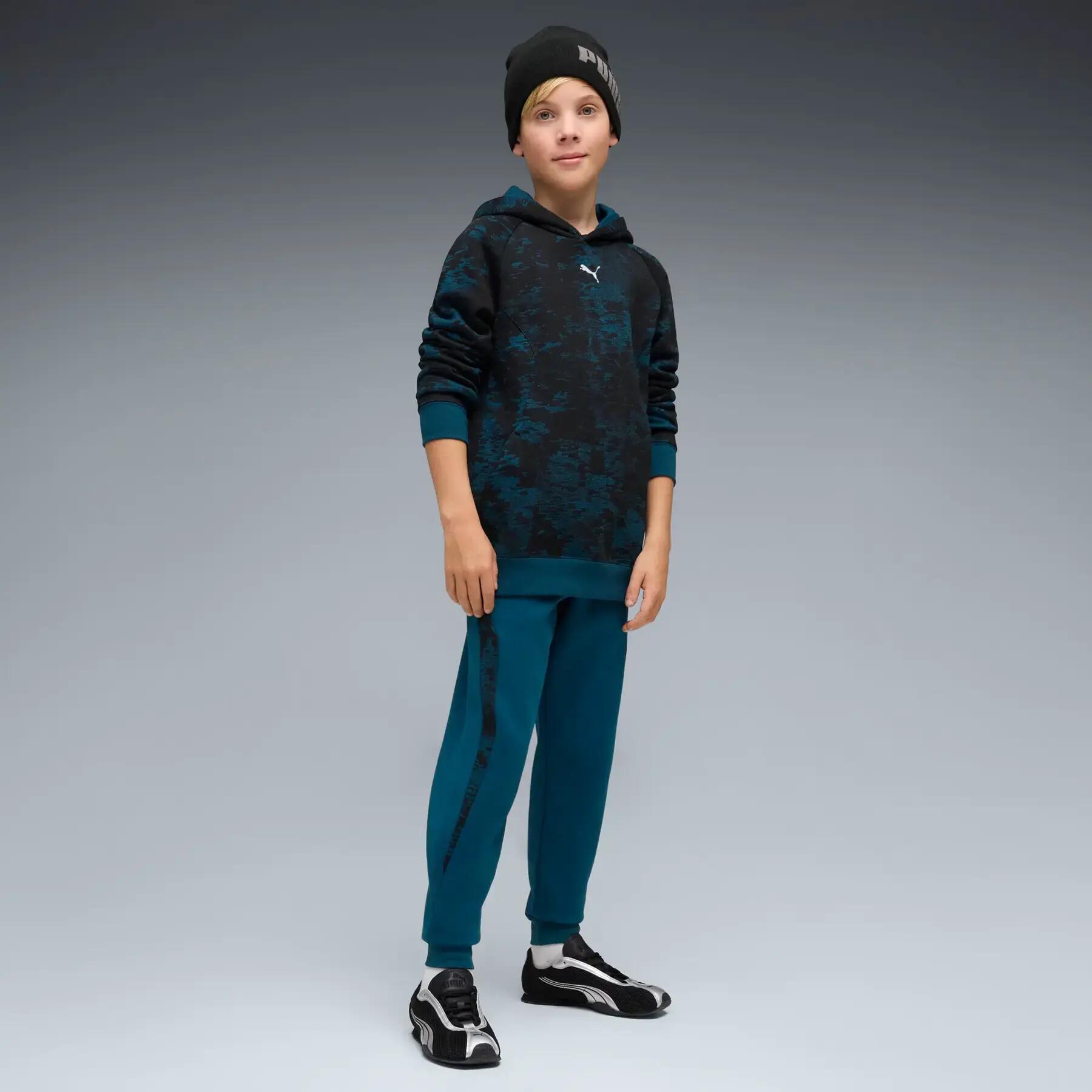 Felpa con cappuccio a maniche raglan bambino Puma 5/5