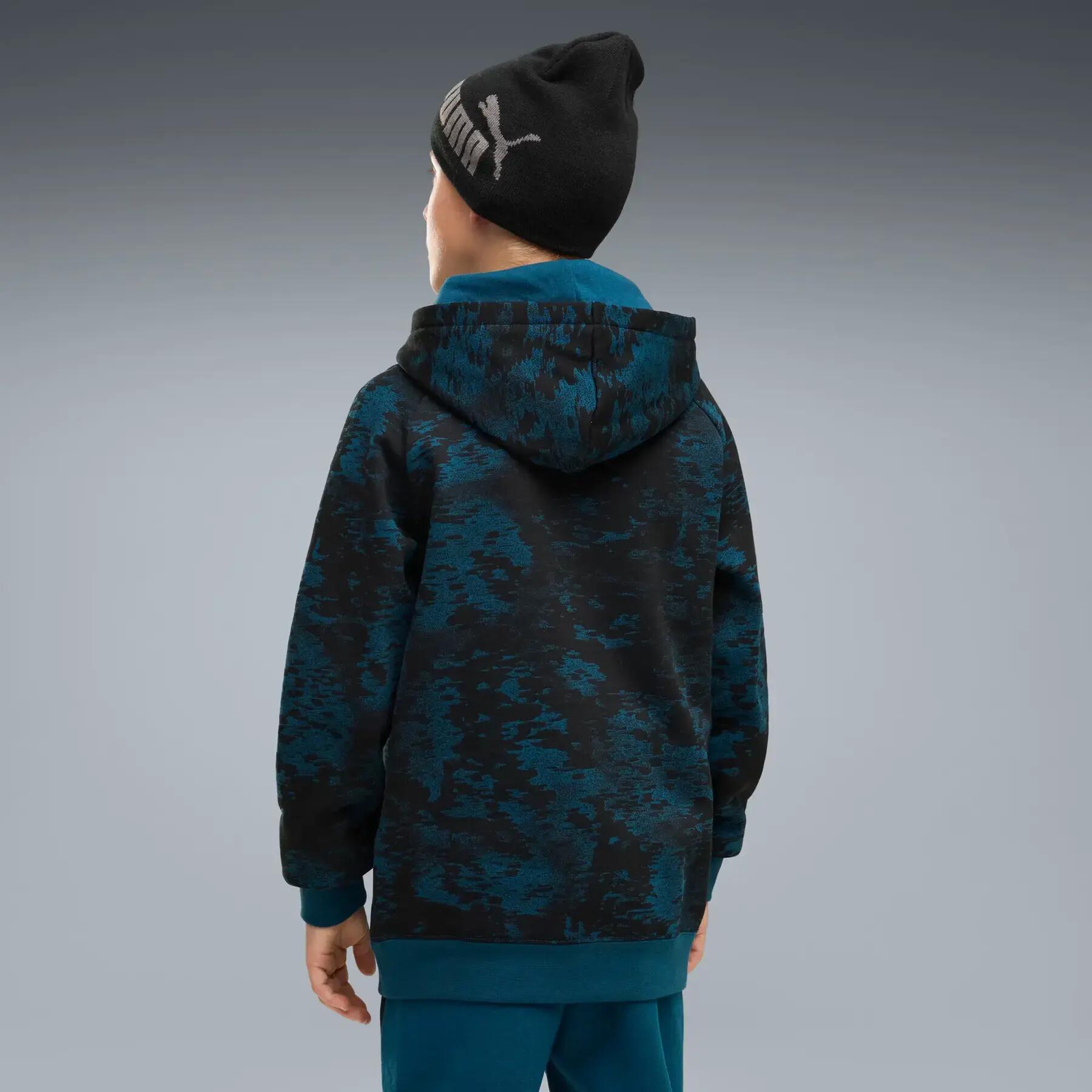 Felpa con cappuccio a maniche raglan bambino Puma 4/5