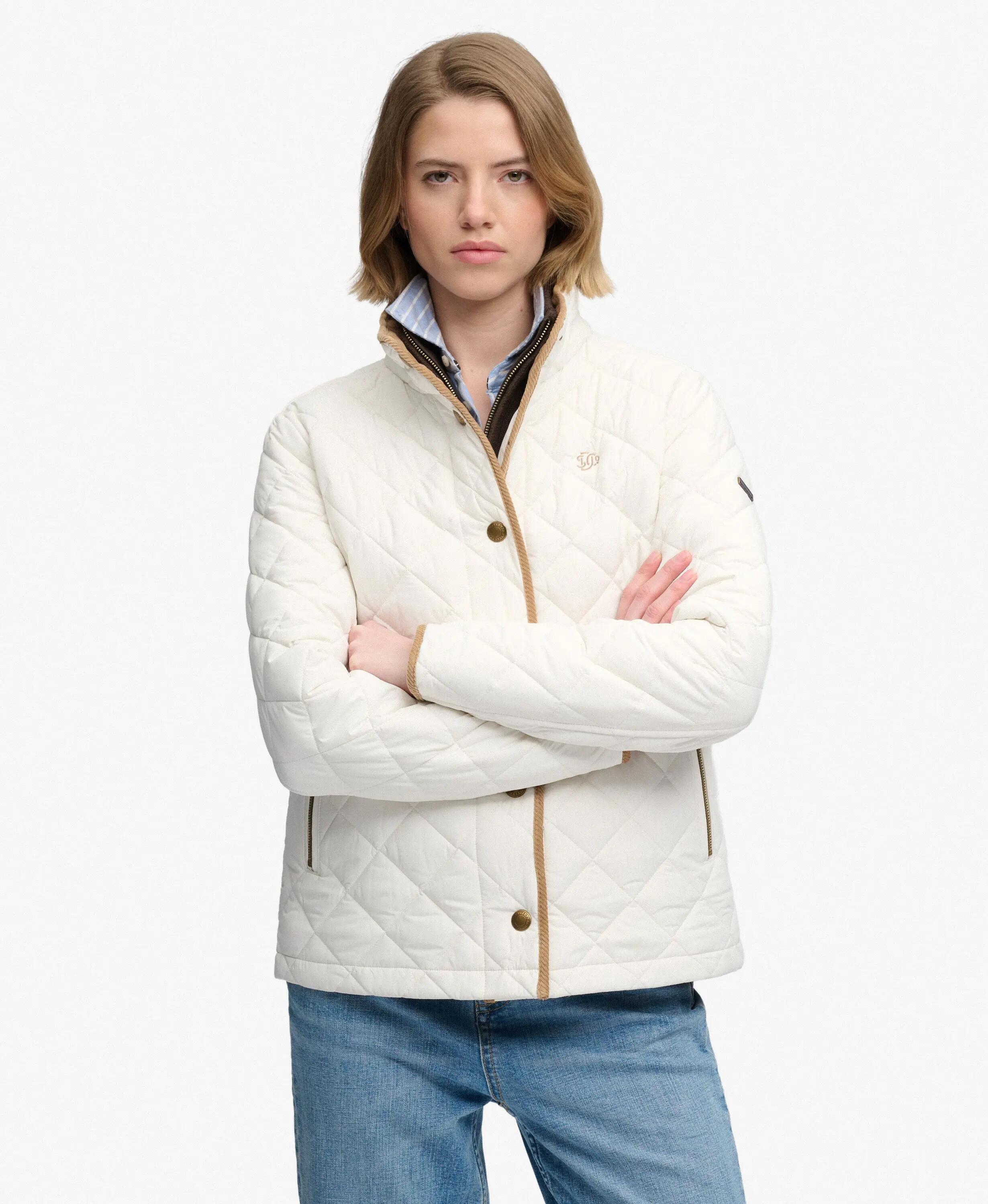superdry Veste Estate Country Liner imperméable coupe boxy – OFF WHITE 5/7