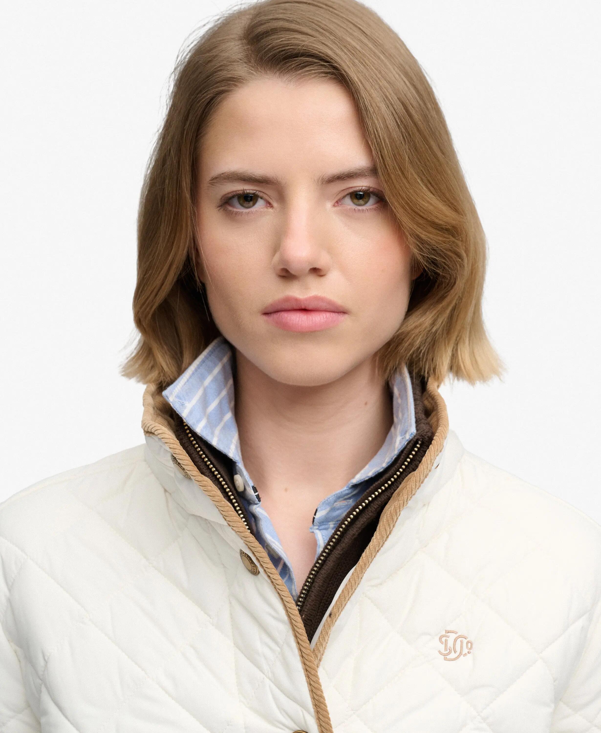 superdry Veste Estate Country Liner imperméable coupe boxy – OFF WHITE 4/7