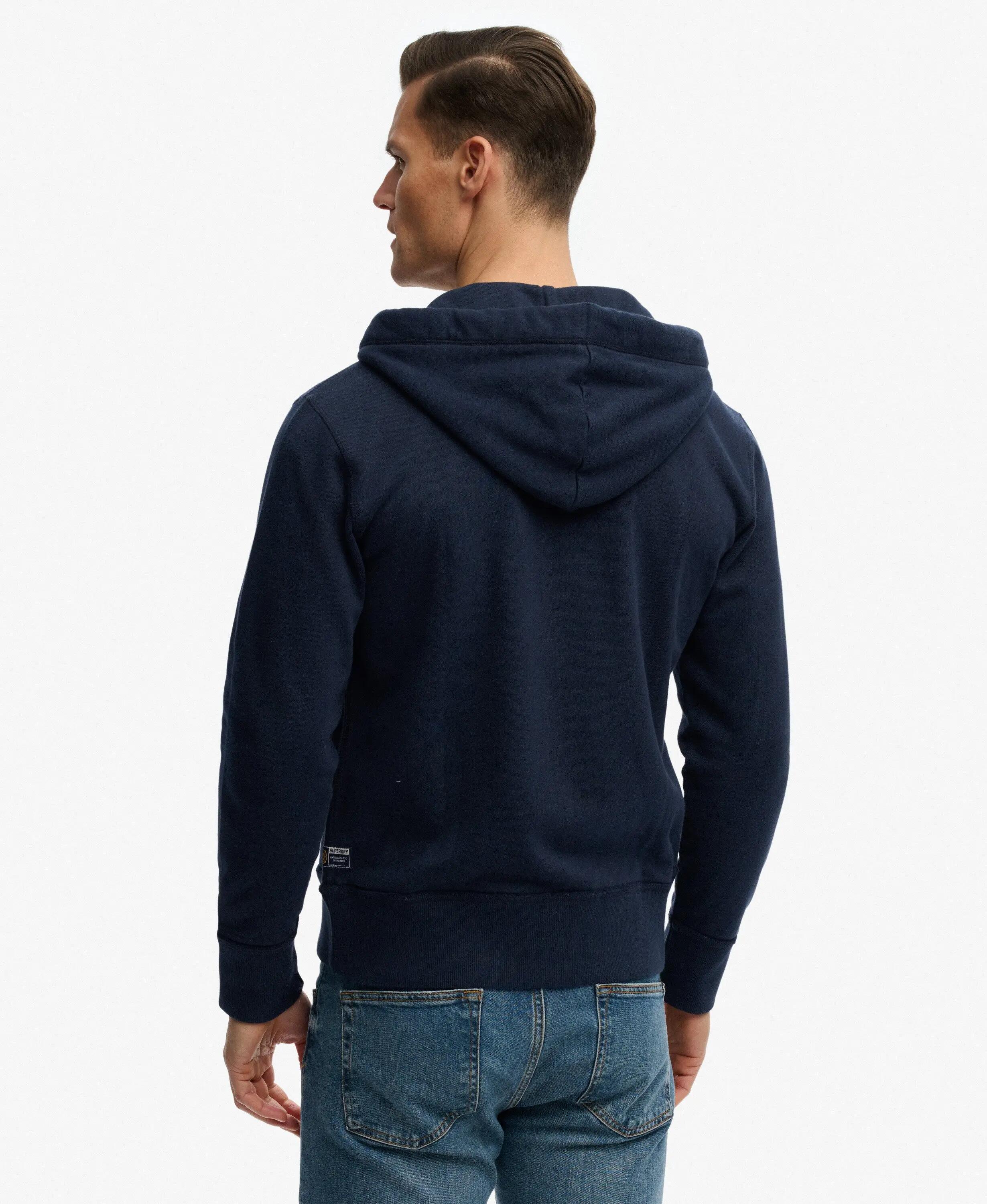 superdry Hoodie Vintage Athletic com fecho e capuz, 100% algodão, Loose Fit – 5/7