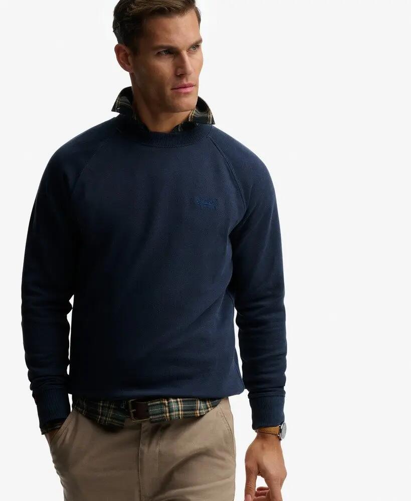 superdry Sweatshirt Raglan Essential Logo Loose Fit – CLASSIC NAVY 2/6