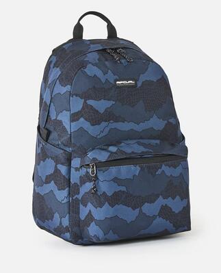 Rugzak heren crusher 30l camo check - noir/bleu marine