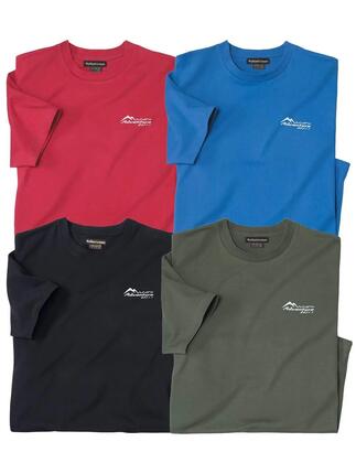 Le Lot de 4 Tee-shirts Manches Courtes Col Rond