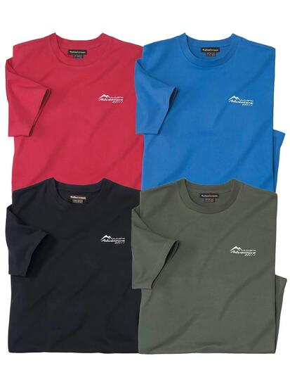 Lot de 4 Tee-Shirts Snow Adventure