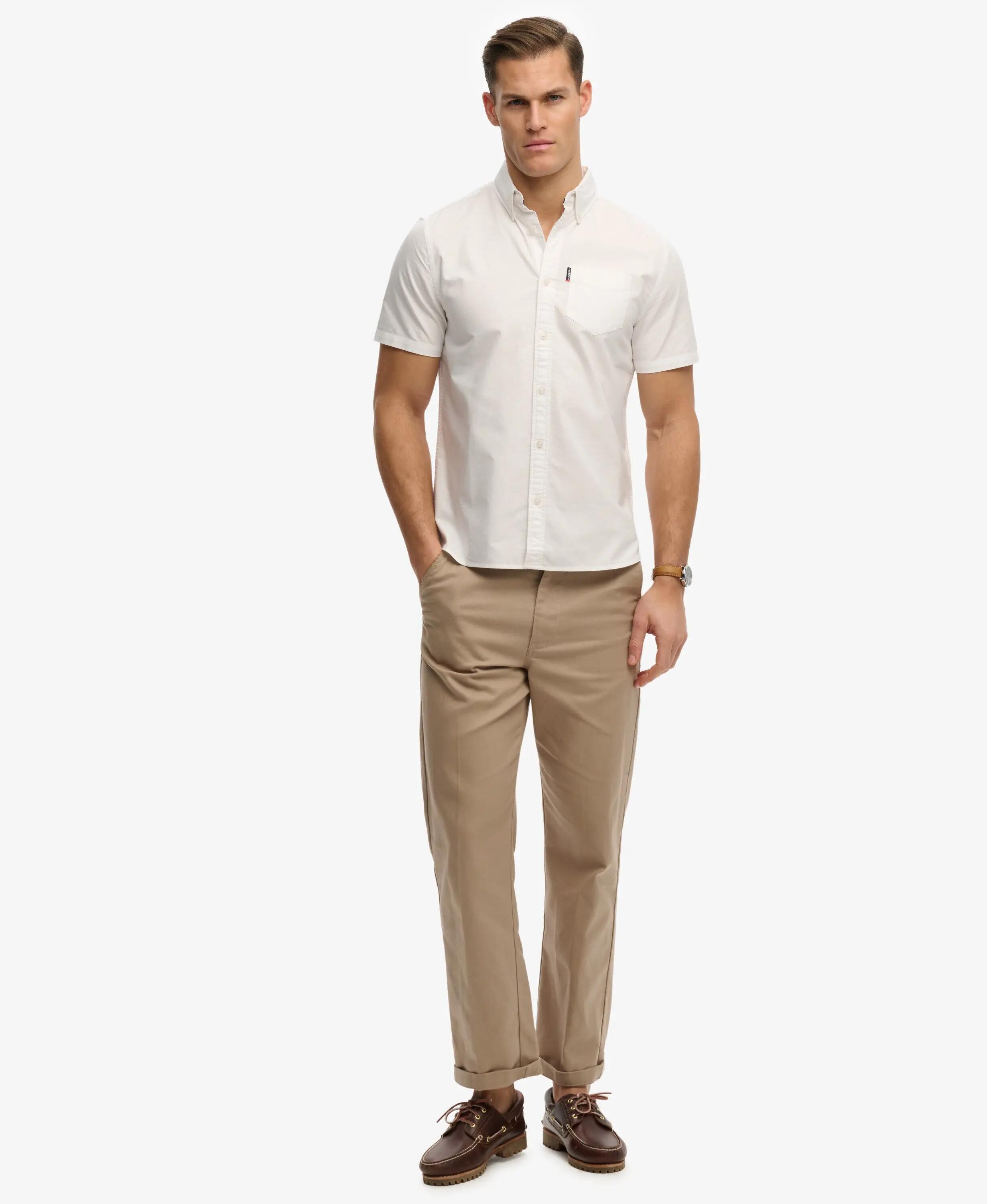 superdry Camisa Oxford de manga curta em algodão biológico – OPTIC 3/5