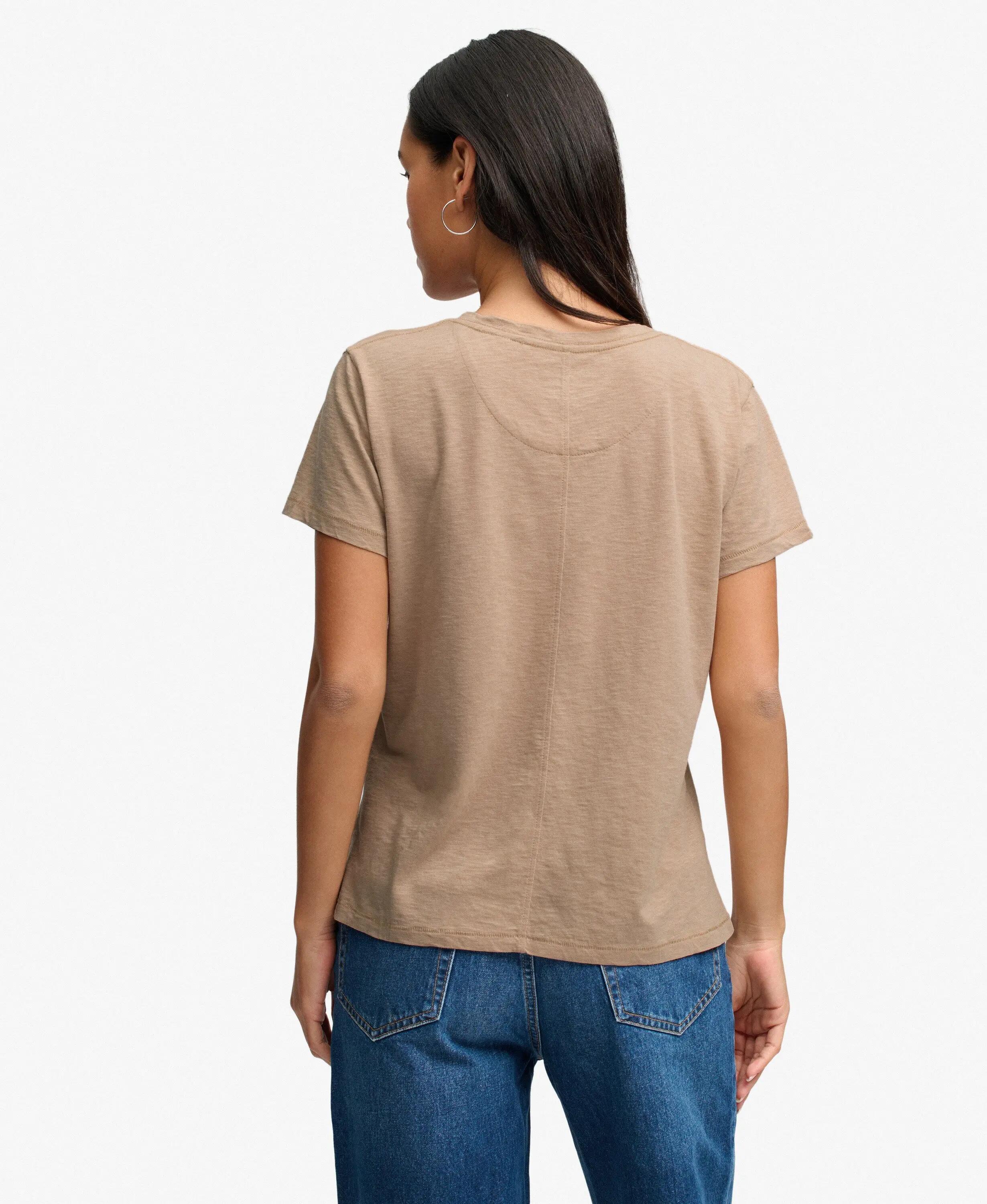 superdry T-shirt Studios Slub brodée, coupe relaxed – Light Taupe 5/7