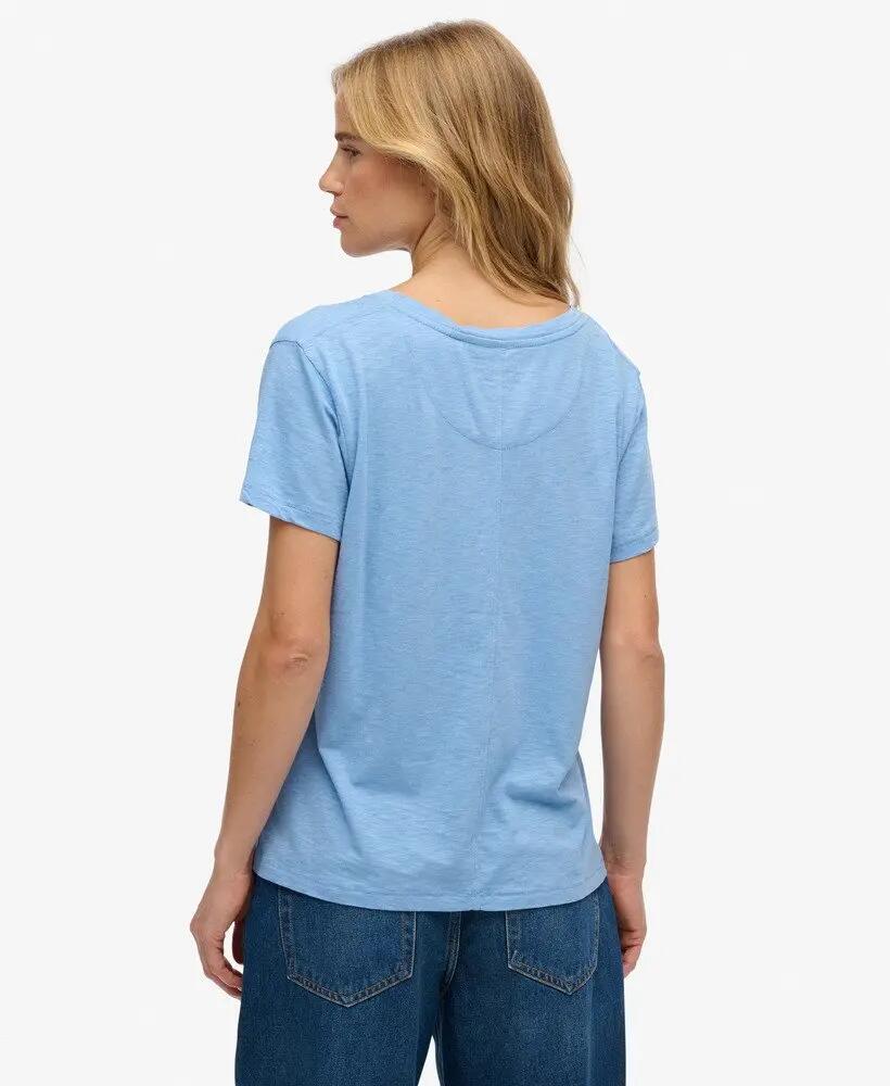 superdry T-shirt Studios Slub bordada, corte relaxed – BLUEBELL 5/5