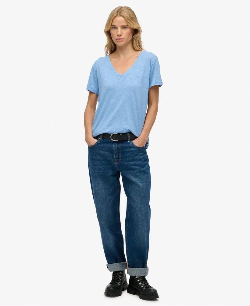 superdry T-shirt Studios Slub bordada, corte relaxed – BLUEBELL 3/5