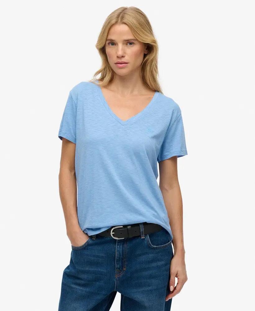 superdry T-shirt Studios Slub bordada, corte relaxed – BLUEBELL 2/5