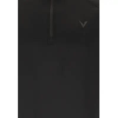 virtus Josen M Midlayer van polyester met stretch – 1001 Black 3/4