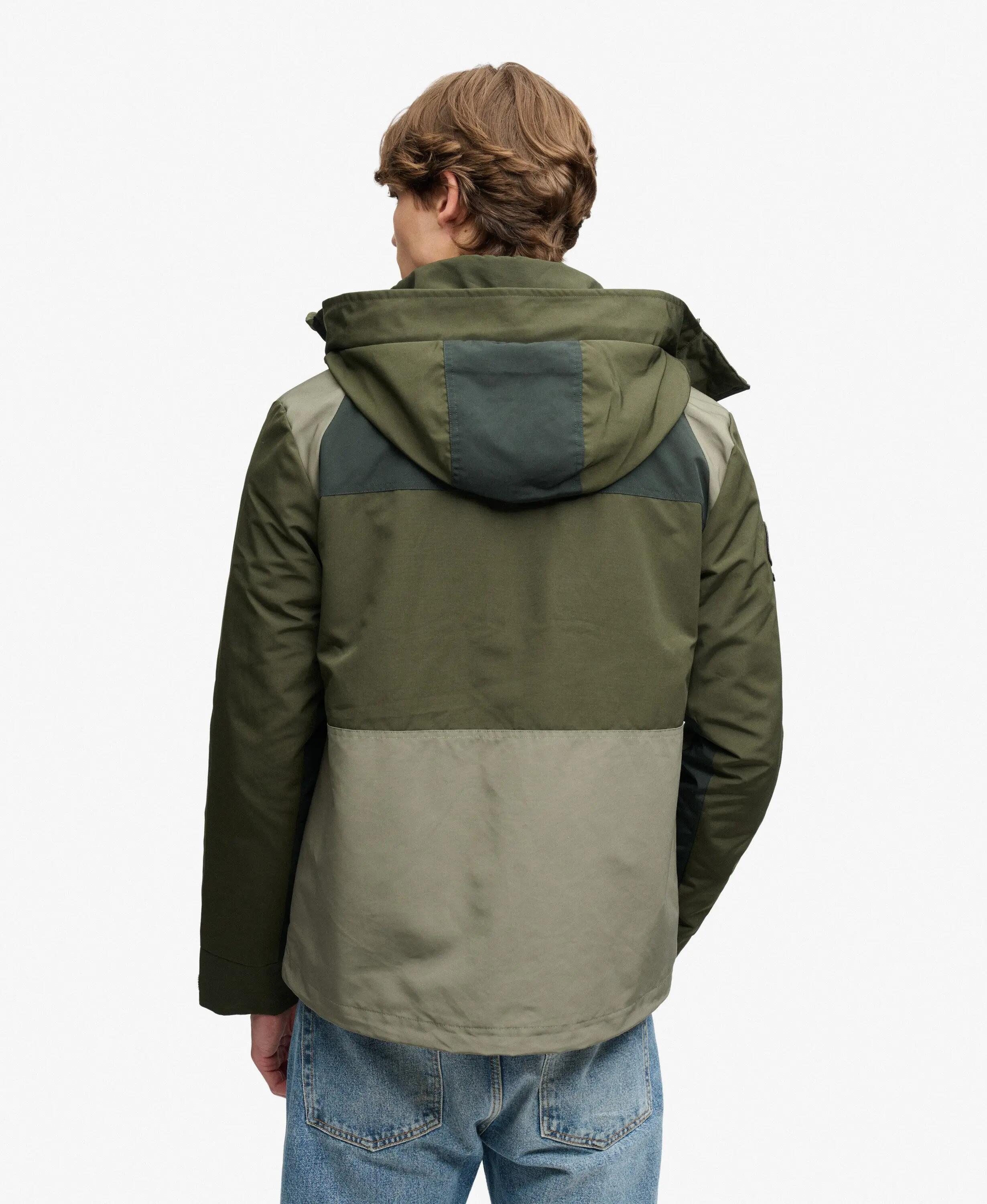 superdry Giacca Colour Block Ultimate Windbreaker Slim Fit – Dark Trek Khaki 6/7
