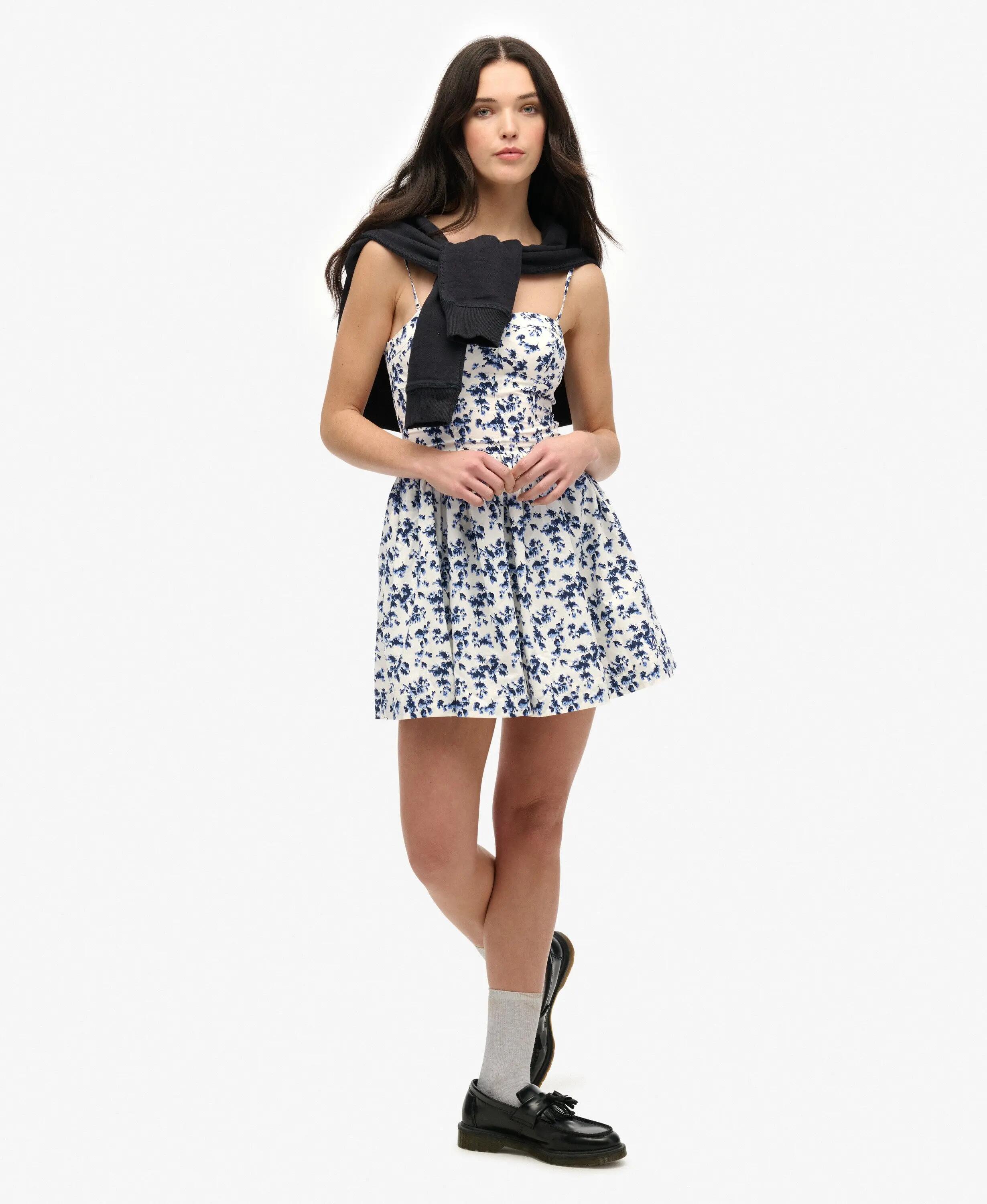 Kurzes Korsett-Kleid für Damen Superdry Cami 3/7