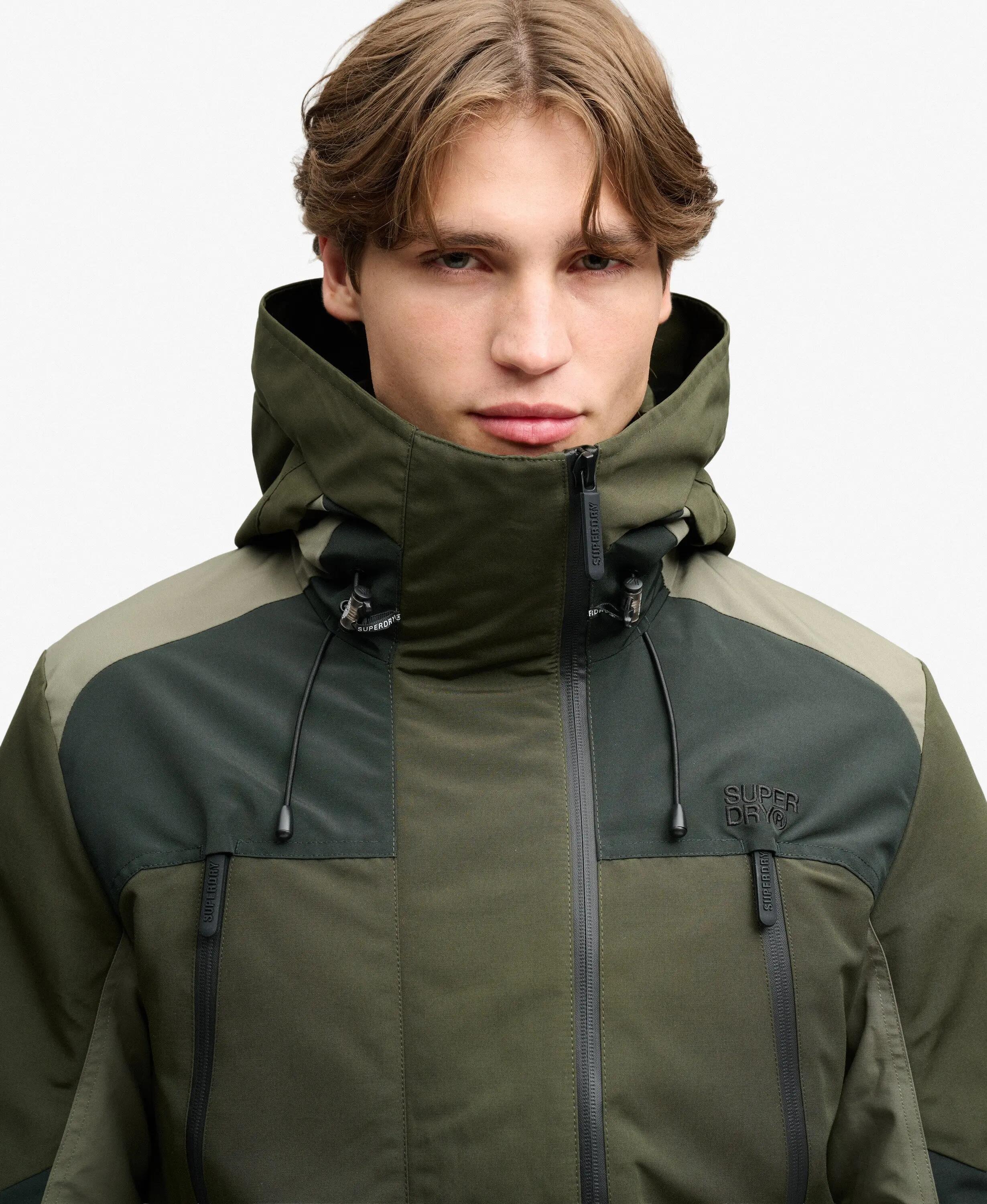 superdry Giacca Colour Block Ultimate Windbreaker Slim Fit – Dark Trek Khaki 4/7