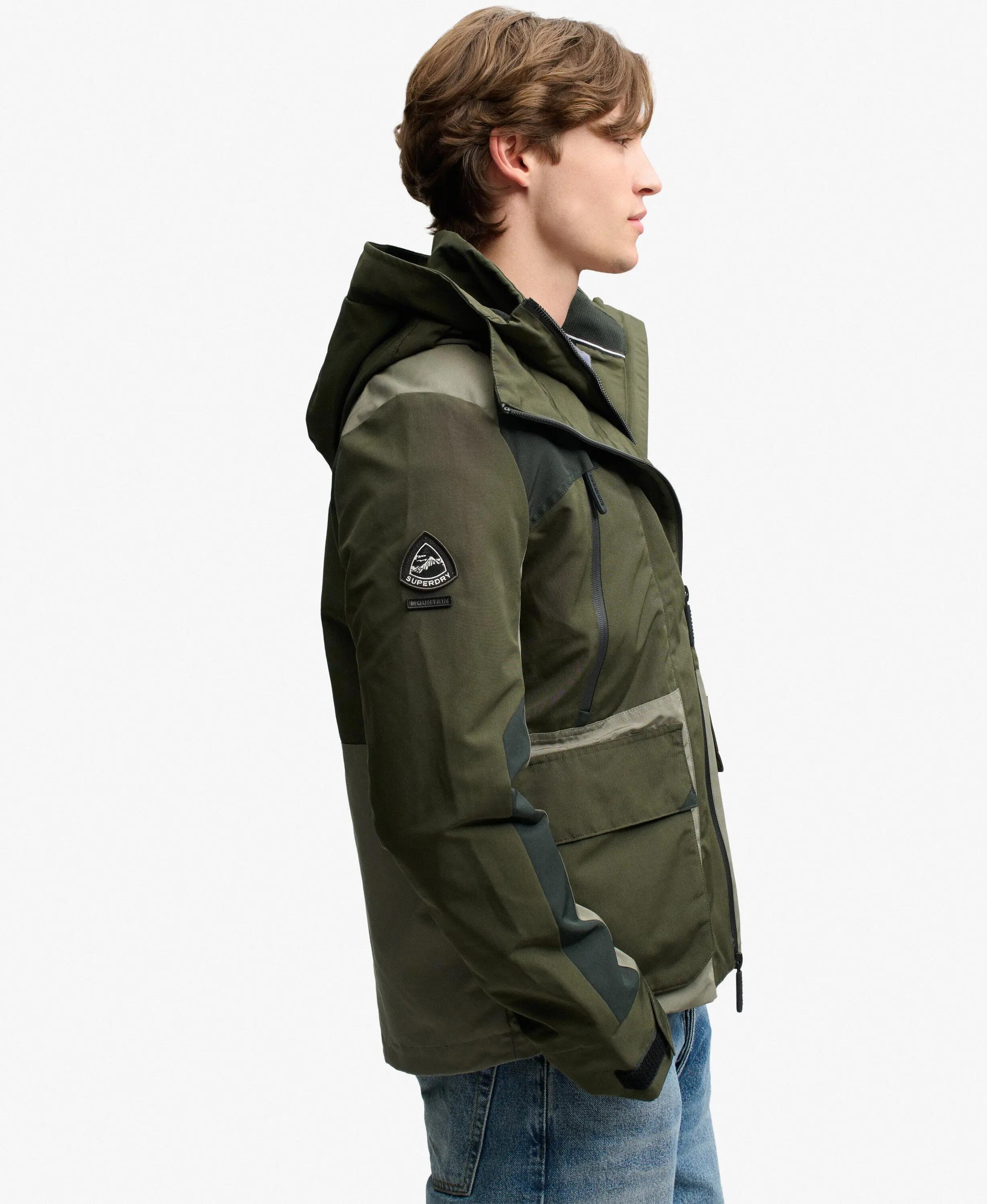 superdry Giacca Colour Block Ultimate Windbreaker Slim Fit – Dark Trek Khaki 2/7