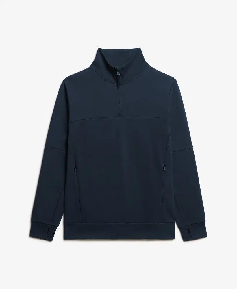 superdry Tech Loose Half Zip sweatshirt masculino em poliéster e algodão – DEEP 6/6