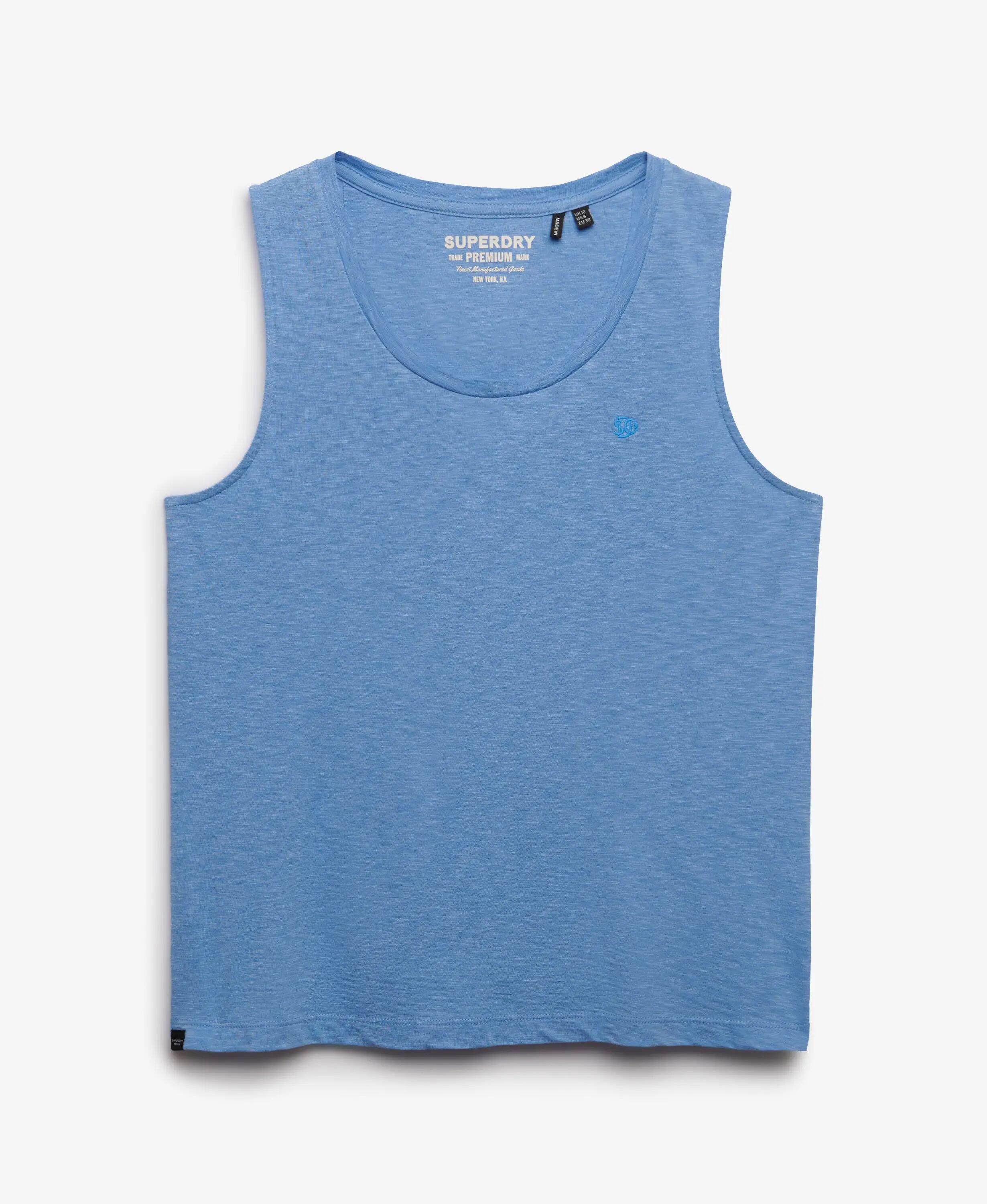 superdry top decote redondo algodão-lyocell corte relaxed – BLUEBELL 6/6