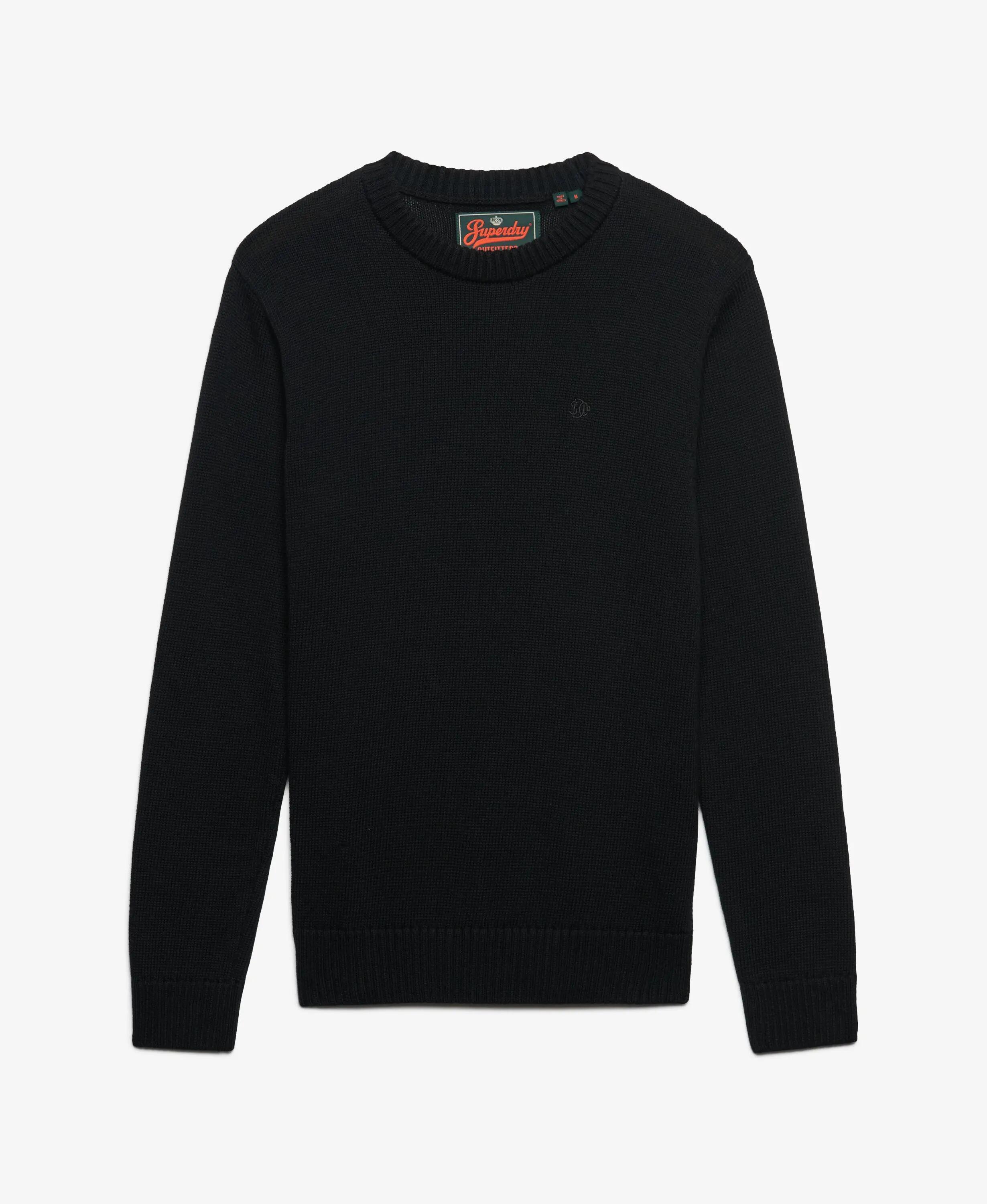 superdry Maglione Preppy in cotone Vestibilità relaxed – Black 6/6