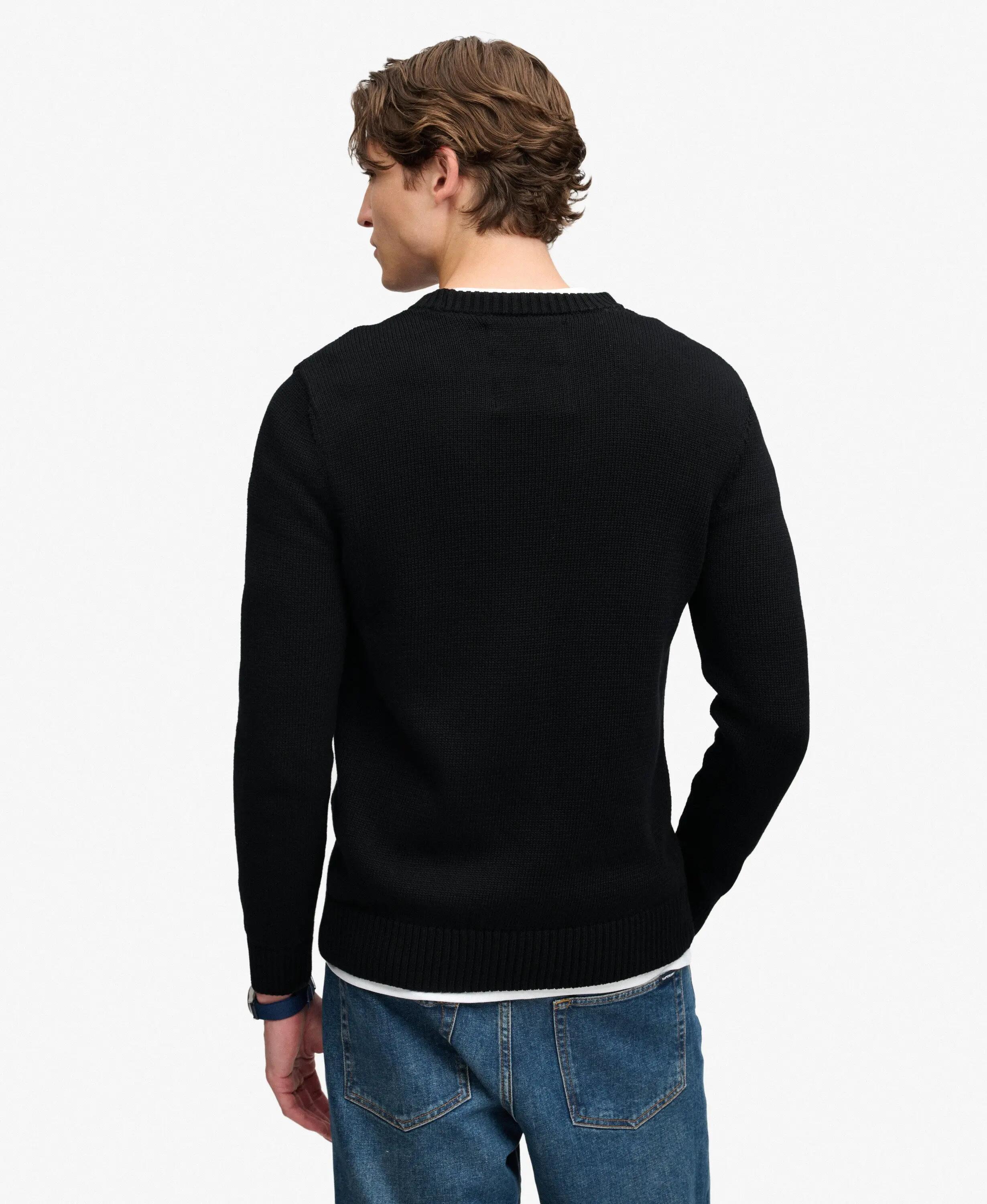 superdry Maglione Preppy in cotone Vestibilità relaxed – Black 5/6