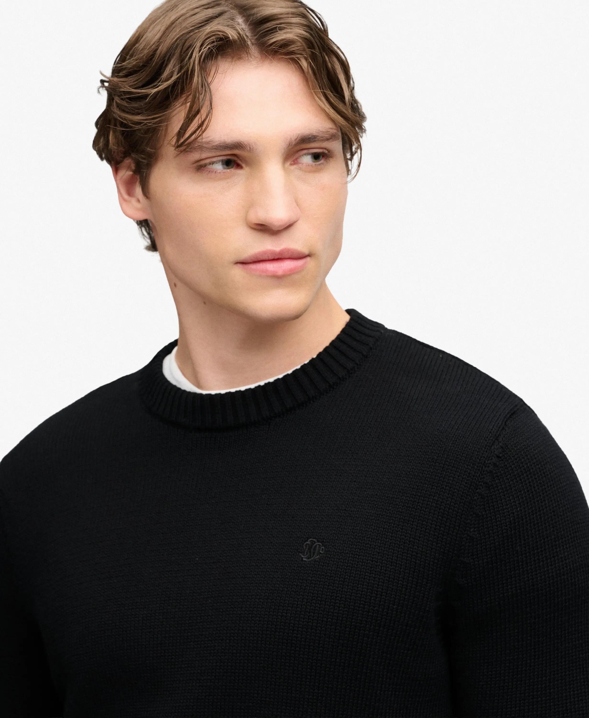superdry Maglione Preppy in cotone Vestibilità relaxed – Black 4/6