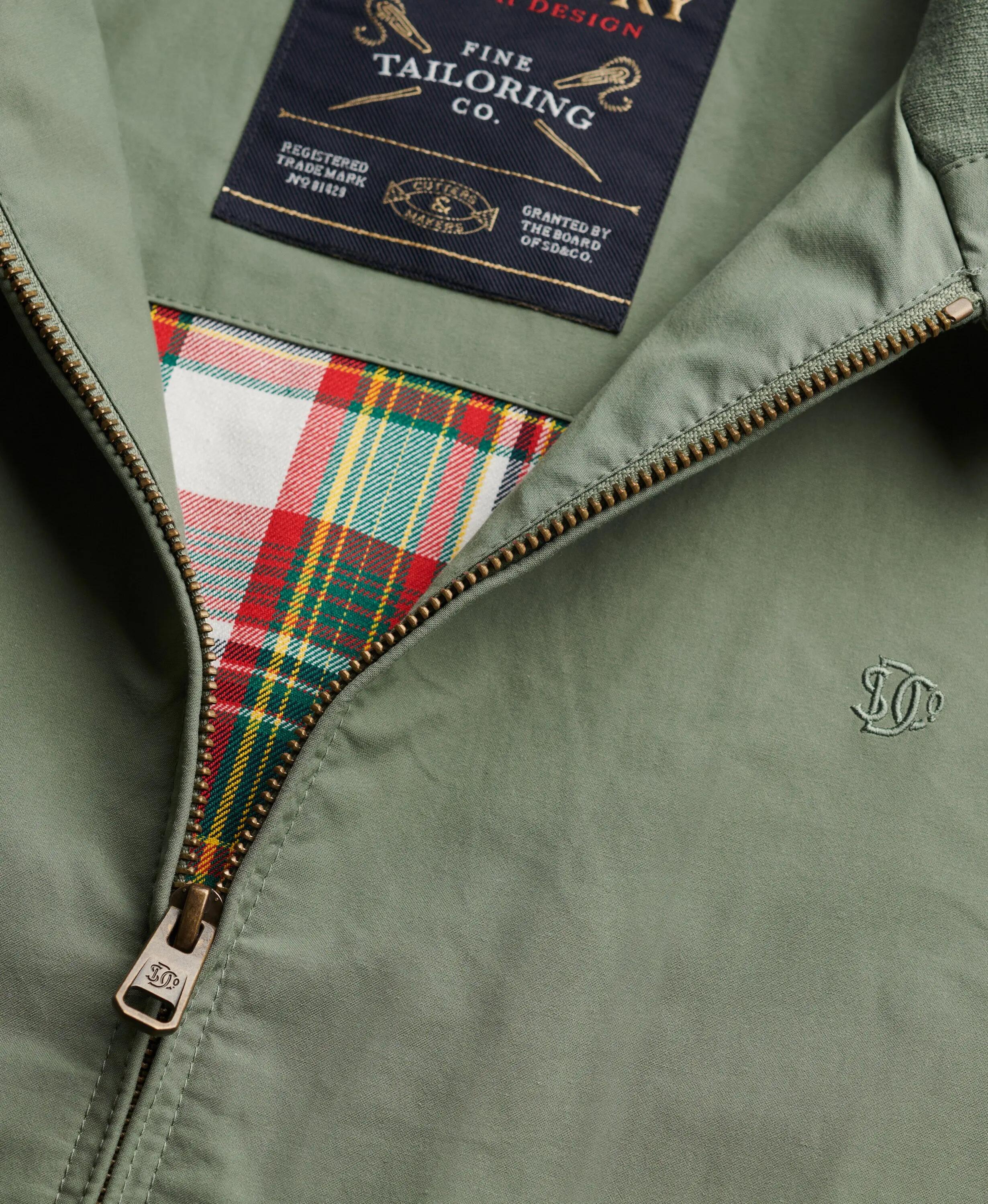 superdry Giacca Harrington Classica vestibilità relaxed – Lily Pad Green 7/7