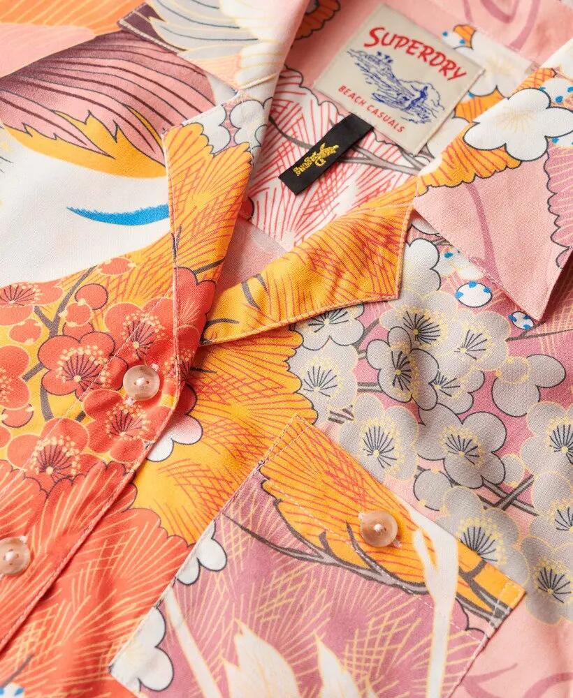 superdry Chemise Beach Resort en viscose – Kam Coral 5/5
