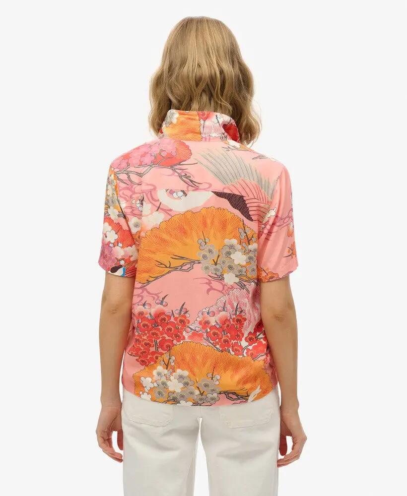 superdry Chemise Beach Resort en viscose – Kam Coral 4/5