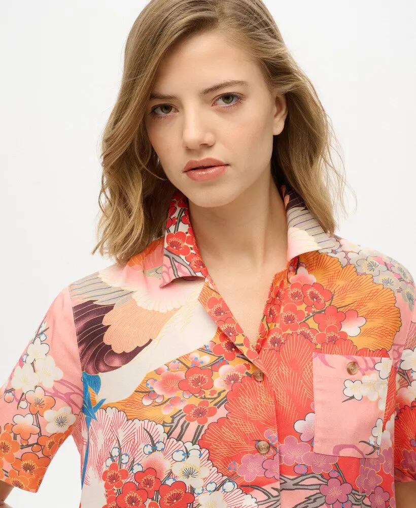 superdry Chemise Beach Resort en viscose – Kam Coral 3/5