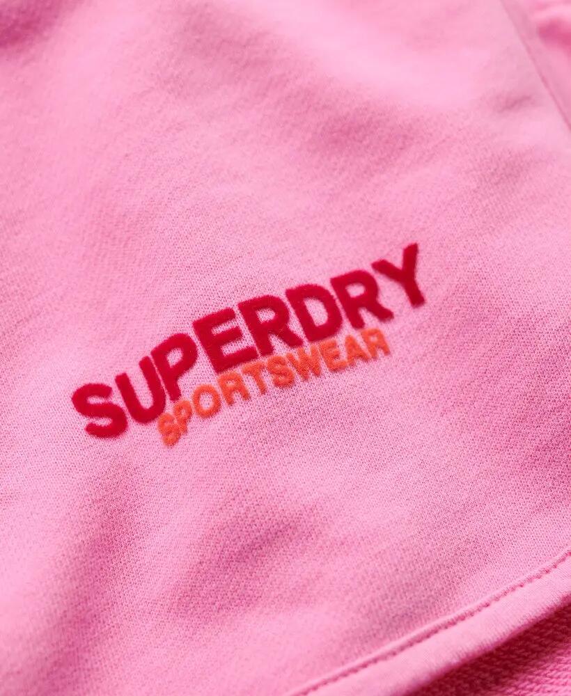 superdry Sportswear Racer Shorts met Logo – PAPARAZZI PINK 7/7