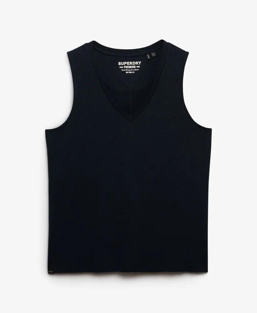 superdry Top com Decote em V em Jersey 60% algodão 40% lyocell – ECLIPSE NAVY 6/6