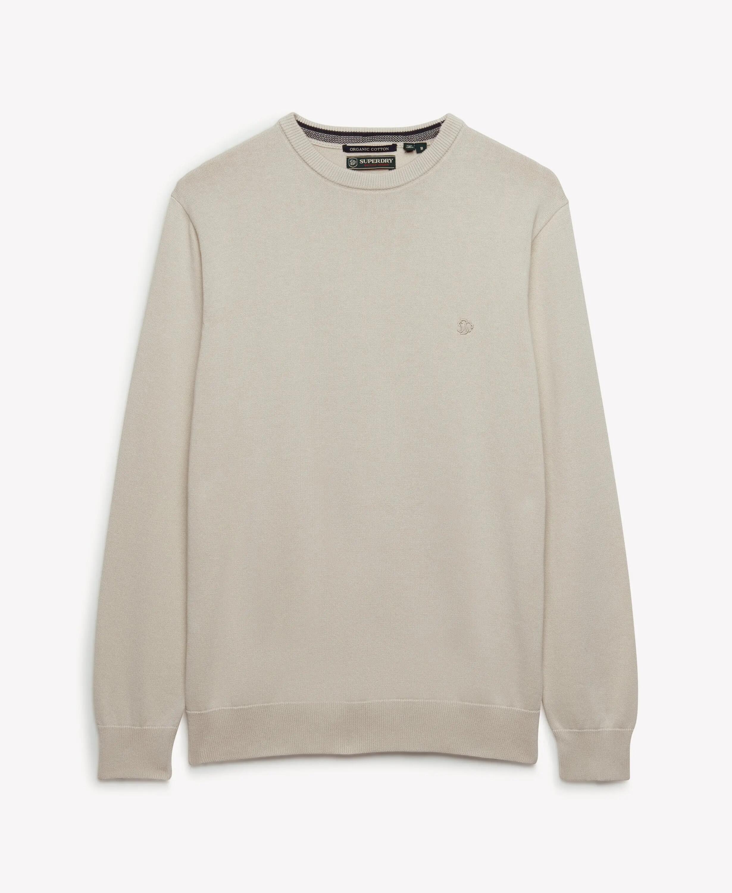 superdry Pull Essentials en coton biologique – SAILCLOTH WHITE 7/7