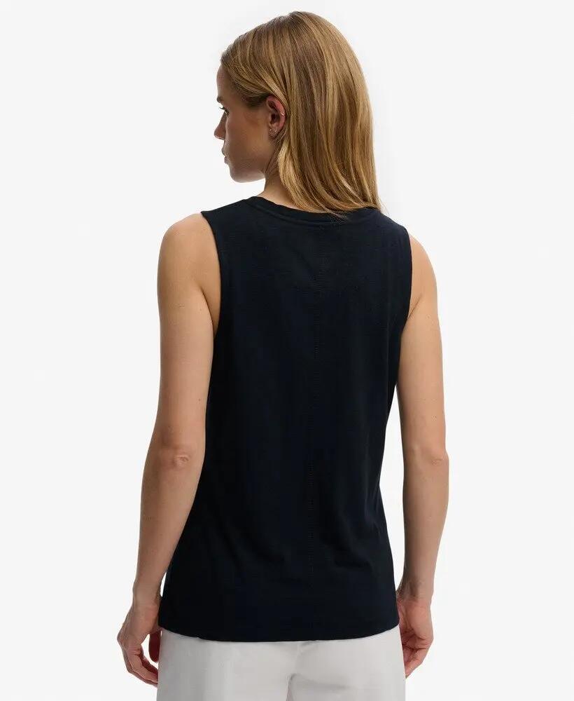 superdry Top com Decote em V em Jersey 60% algodão 40% lyocell – ECLIPSE NAVY 5/6