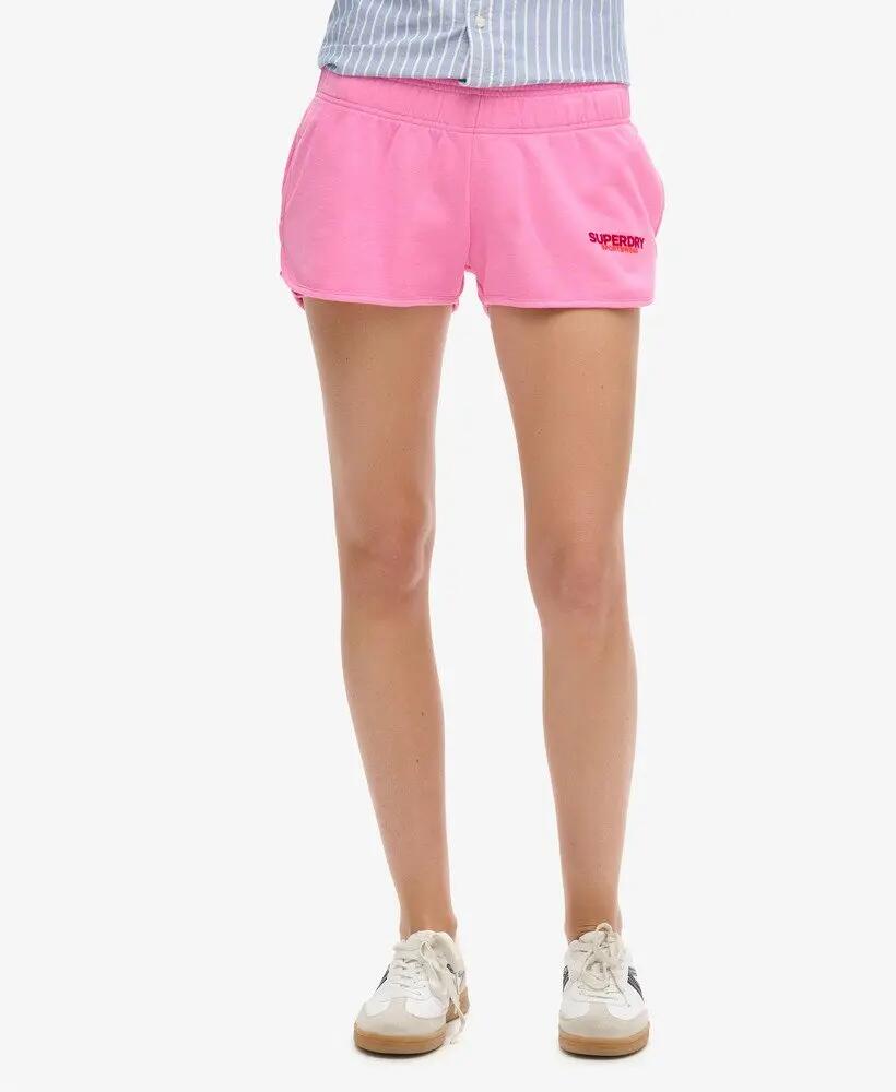 superdry Sportswear Racer Shorts met Logo – PAPARAZZI PINK 2/7