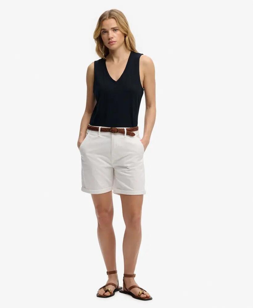 superdry Top com Decote em V em Jersey 60% algodão 40% lyocell – ECLIPSE NAVY 3/6
