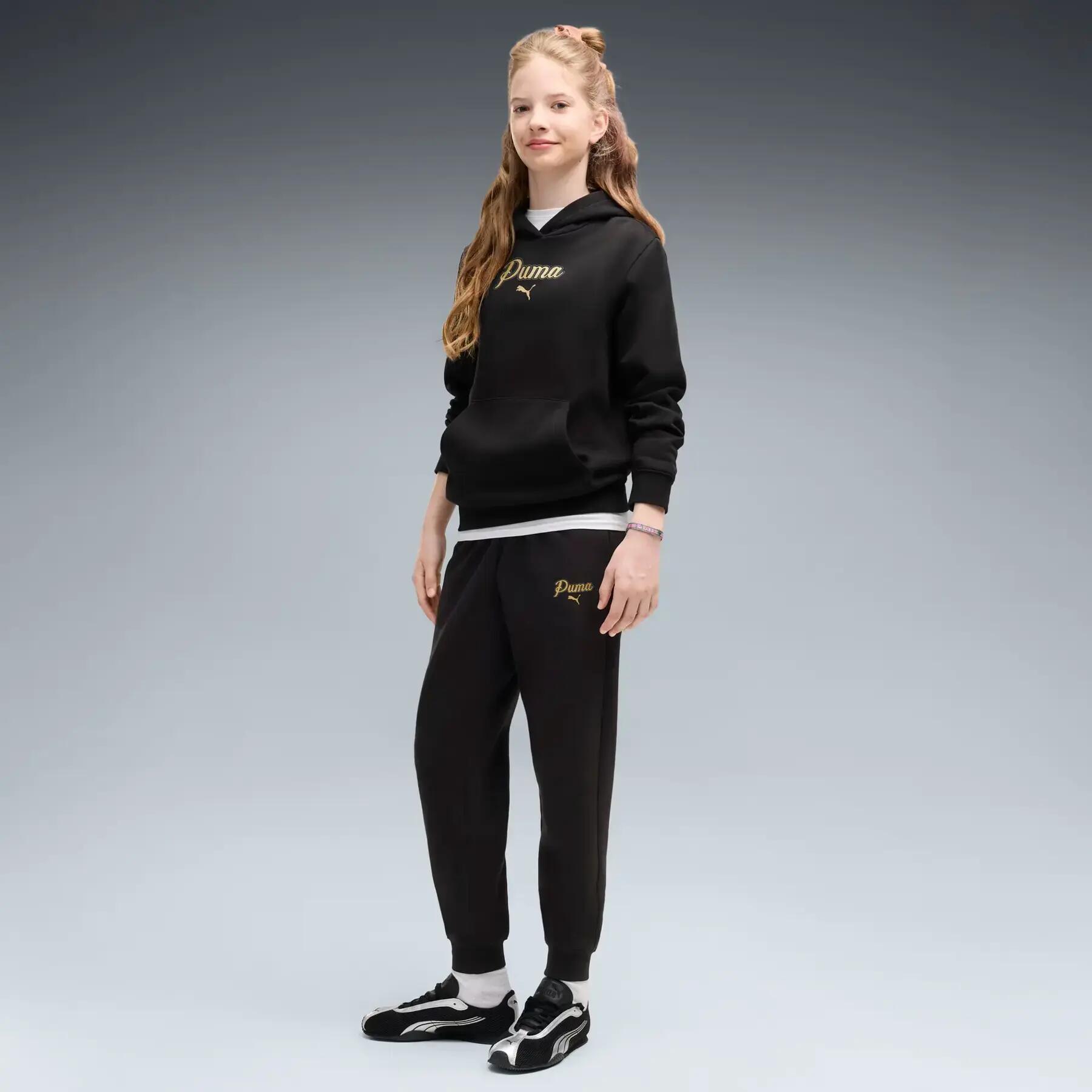 Sweatshirt à capuche fille Puma Script Graphic 5/5