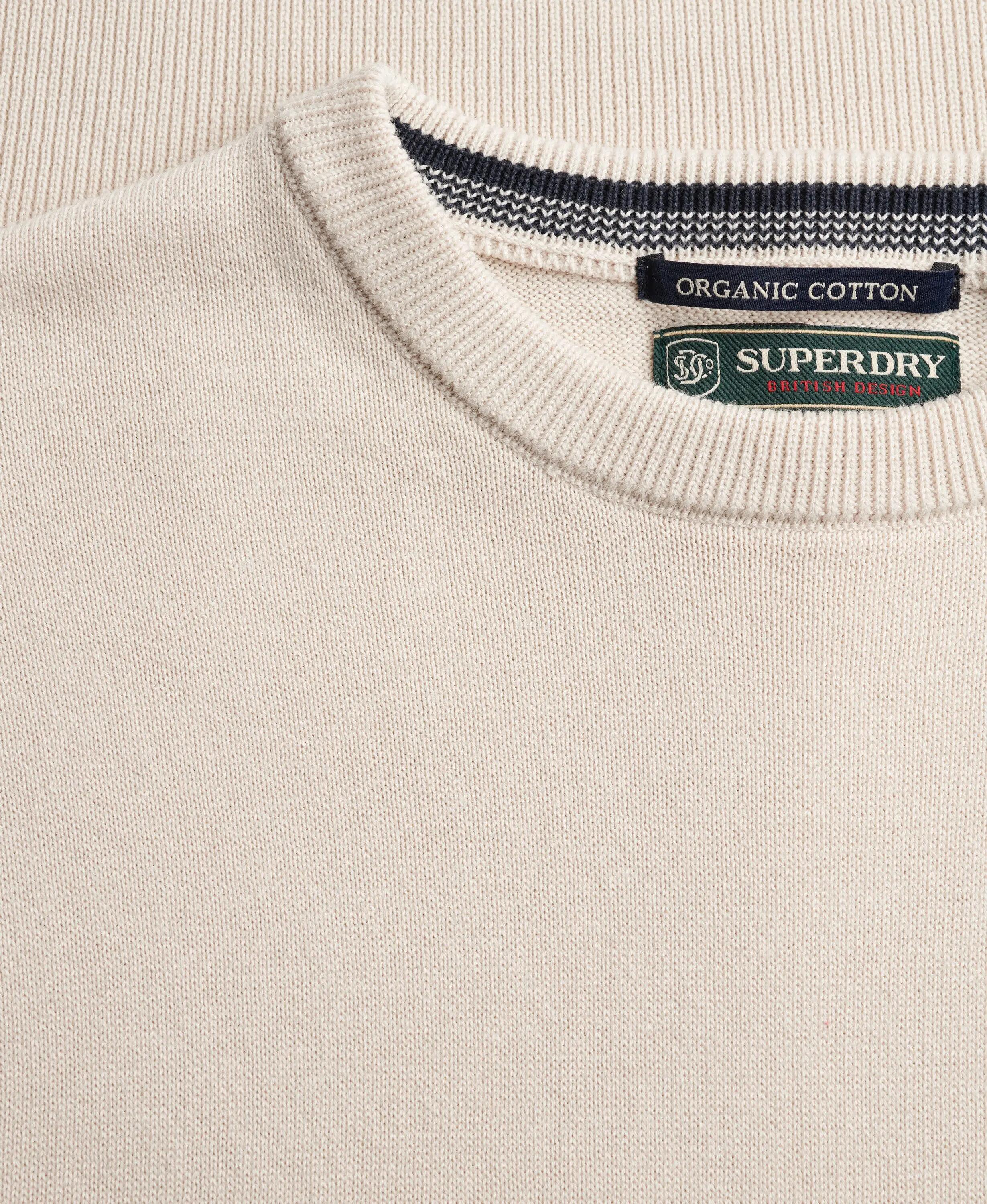 superdry Pull Essentials en coton biologique – SAILCLOTH WHITE 6/7